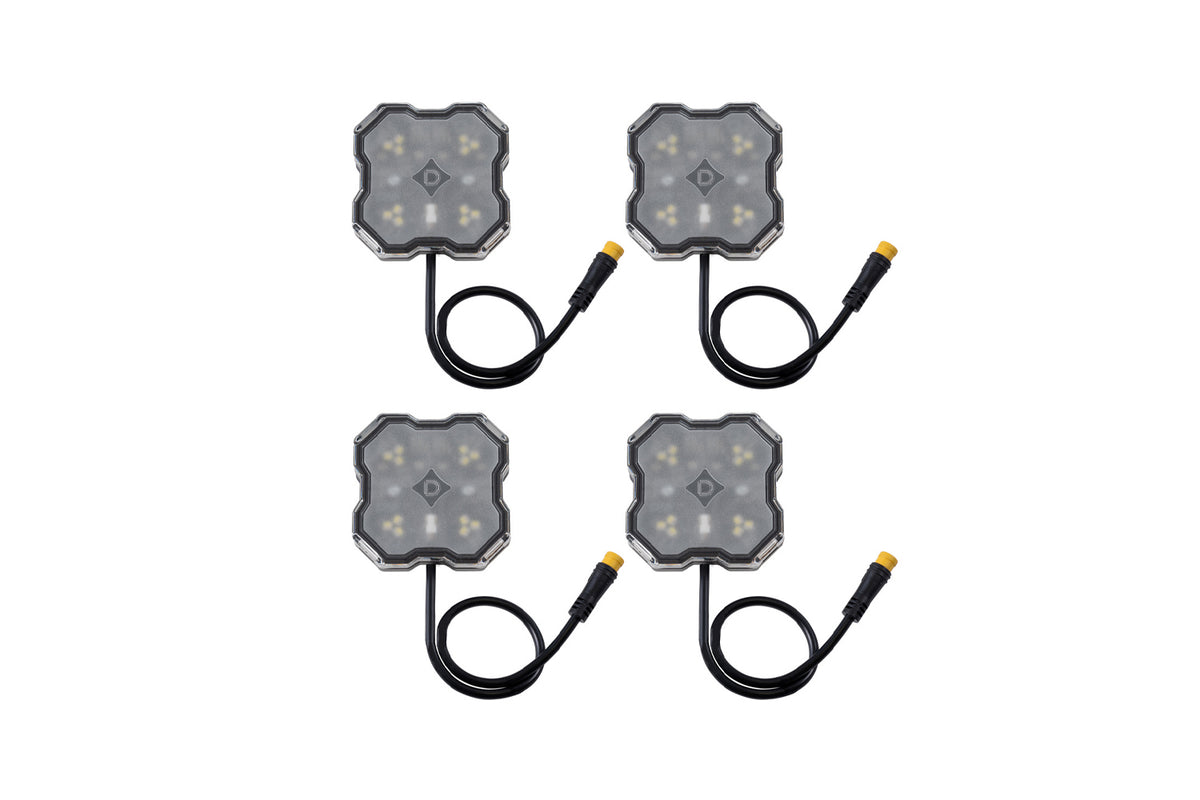 Diode Dynamics Rock Light Red/White M8 4-Pack