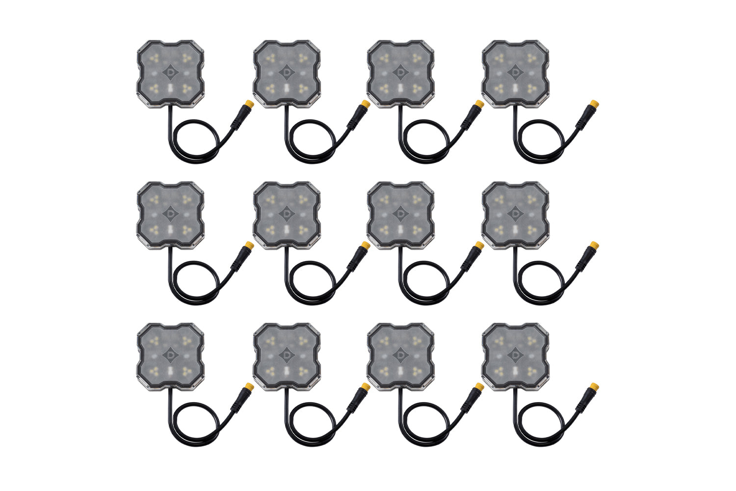 Diode Dynamics Rock Light Amber/White M8 12-Pack
