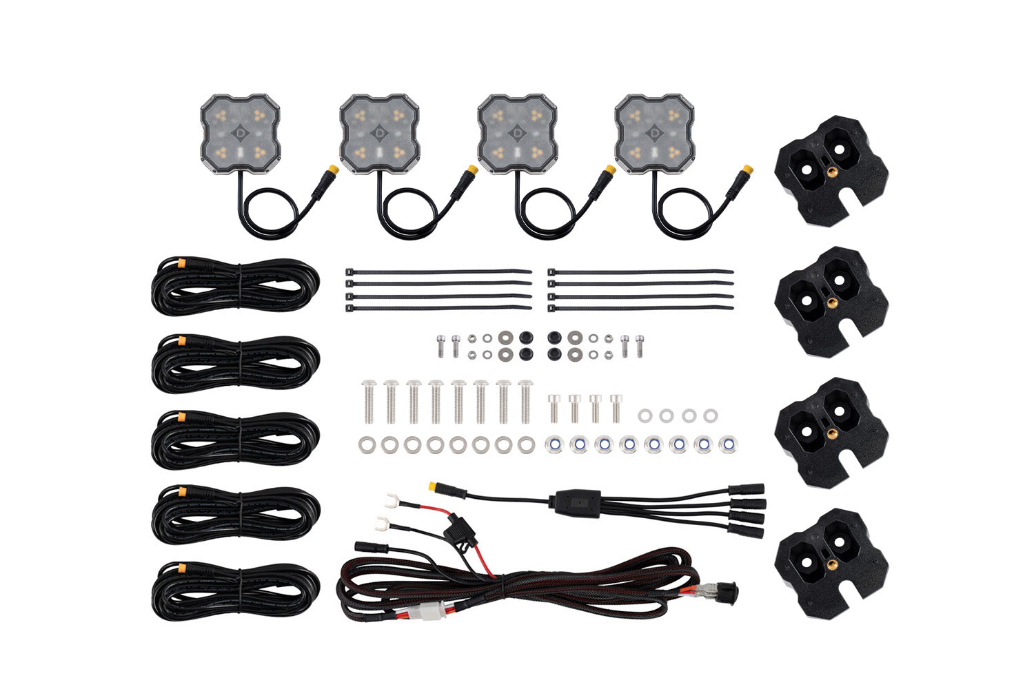 Diode Dynamics Roof Rack Scene Light Dual Color Amber/White Kit