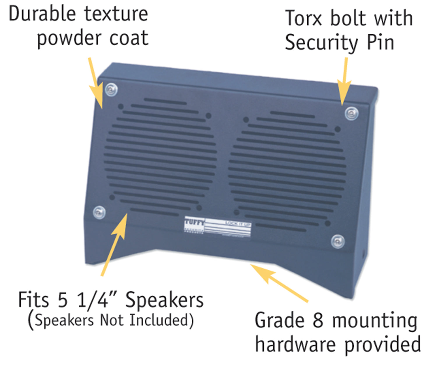 Dual Speaker Box - Universal (Locking; Black) - Apollo Off-Road