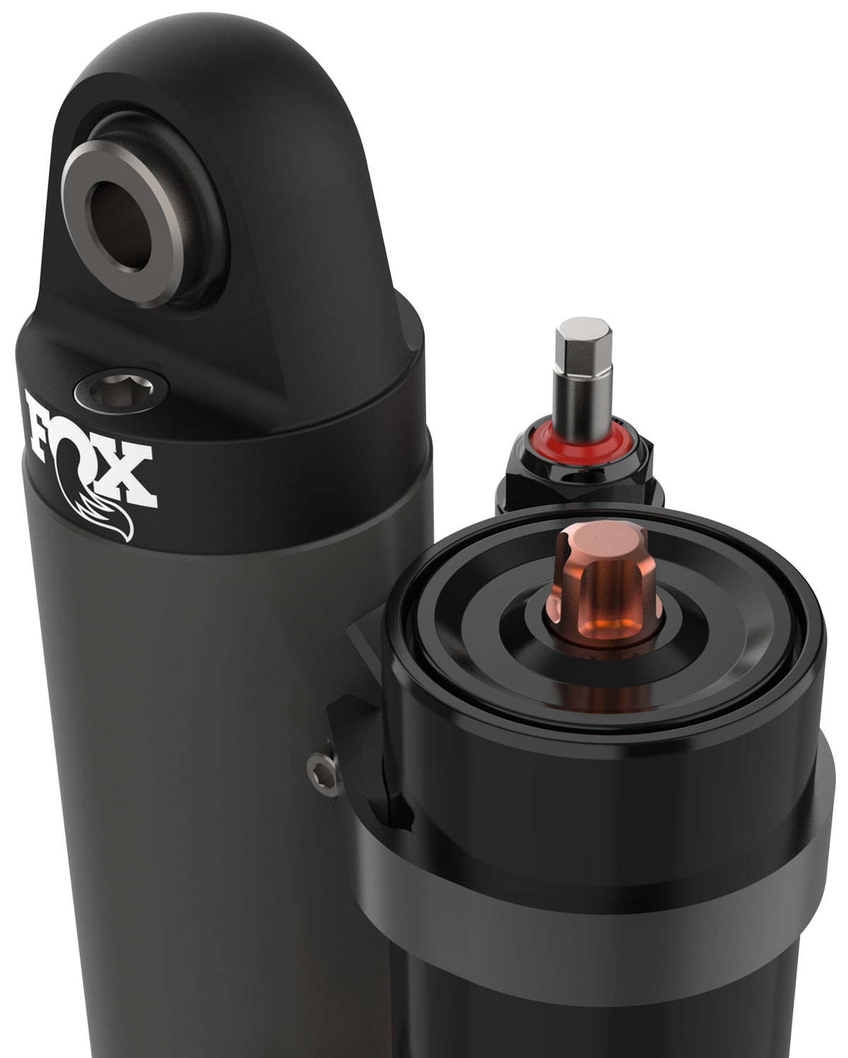 Factory Race 2.5 X 8 External Bypass (4 Tube) Piggyback Shock (Left) 981-25-413-L - Apollo Off-Road