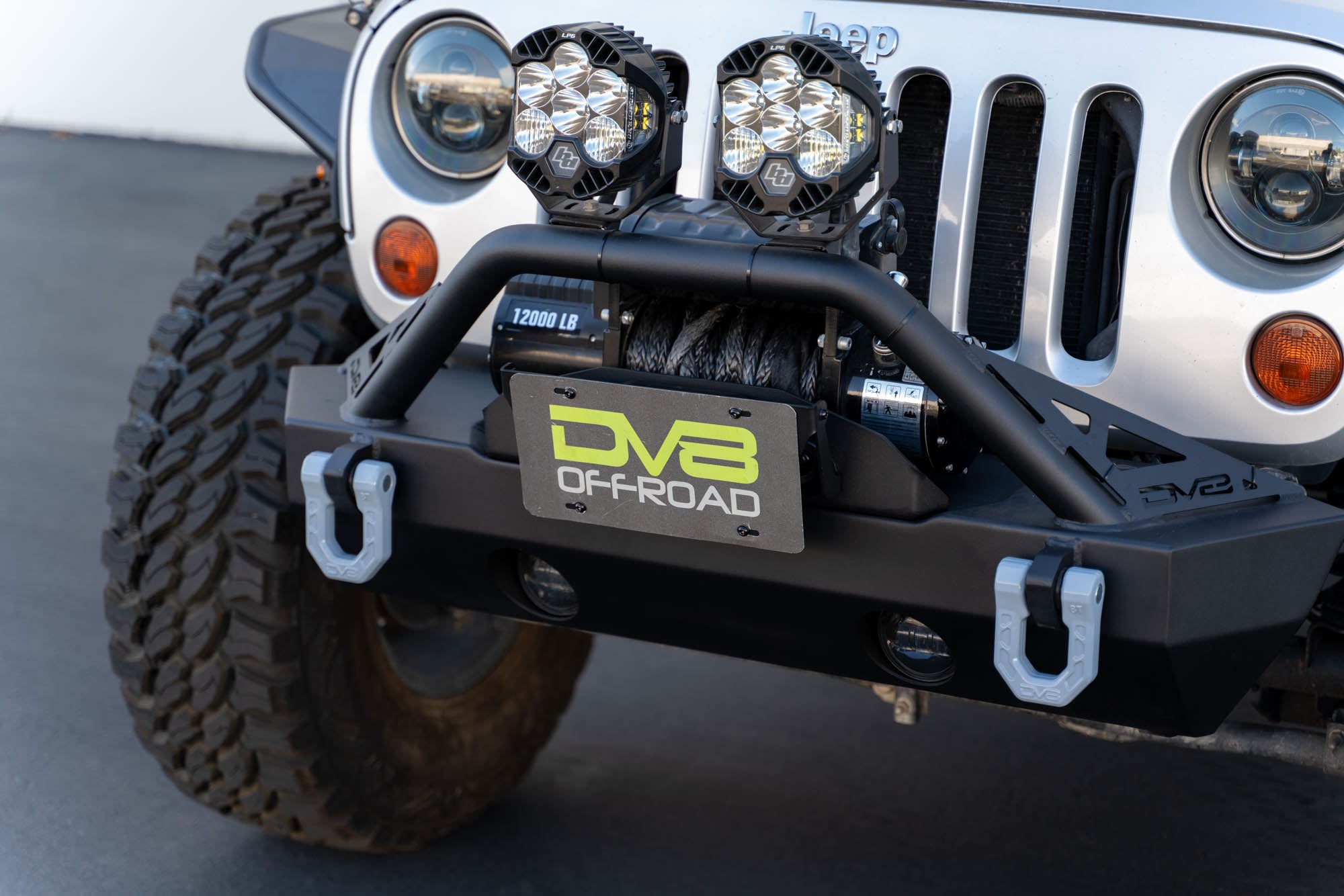 Fairlead Mounted Flip-Up License Plate Bracket - Apollo Off-Road
