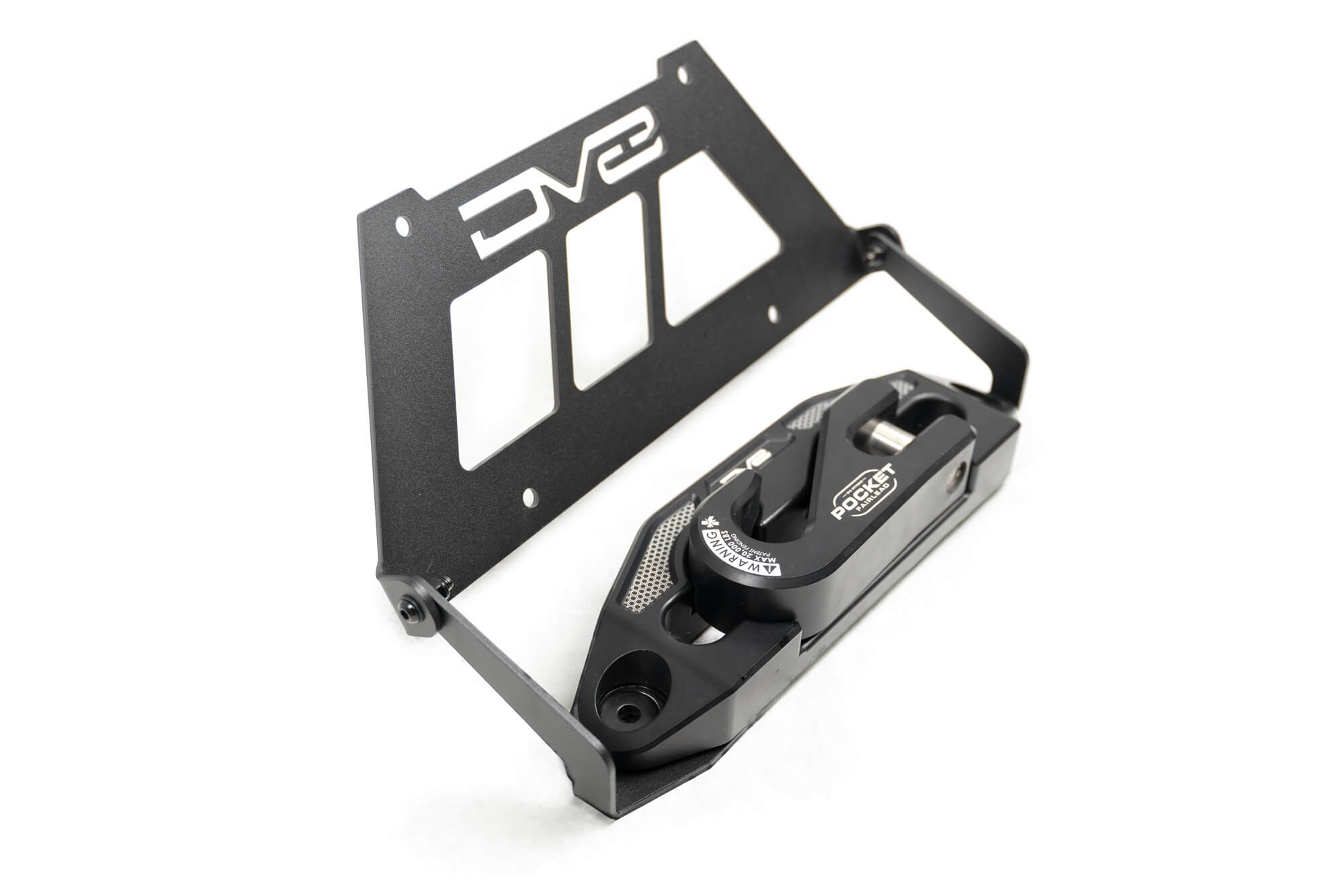 Fairlead Mounted Flip-Up License Plate Bracket - Apollo Off-Road