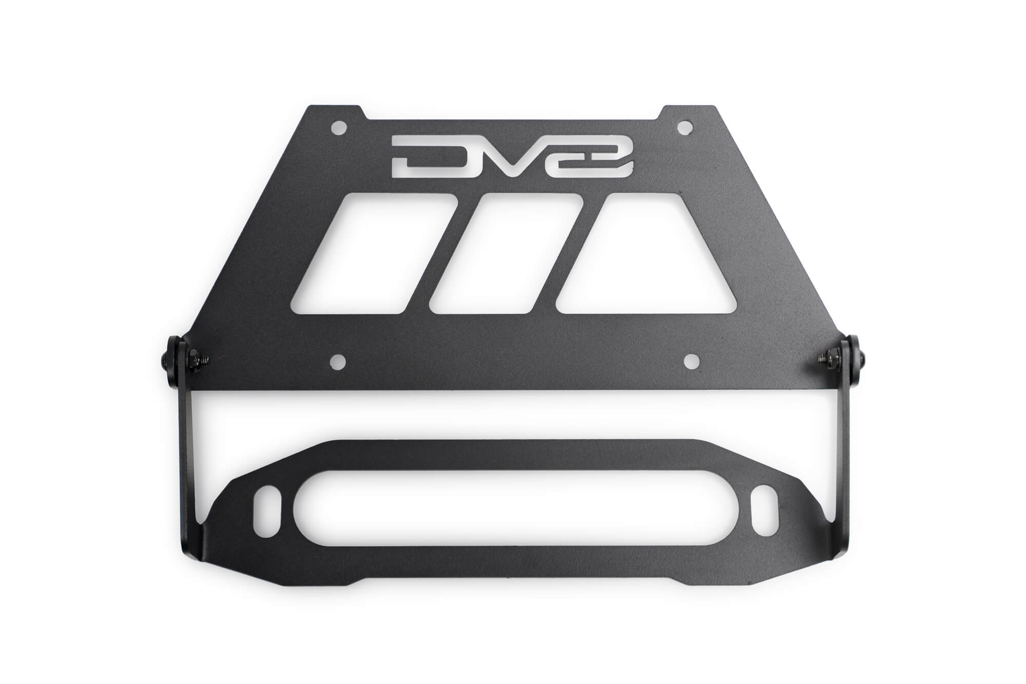 Fairlead Mounted Flip-Up License Plate Bracket - Apollo Off-Road