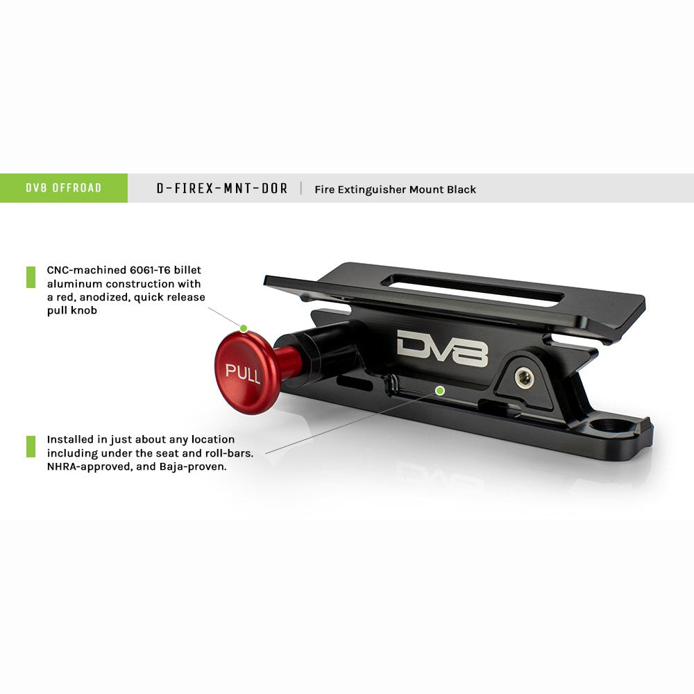 Fire Extinguisher Mount; Black - Apollo Off-Road