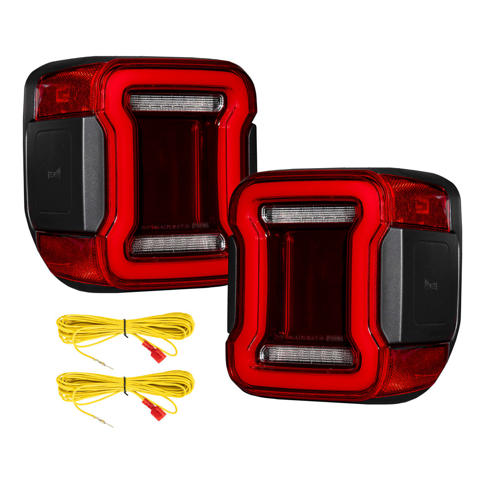 2020+ Jeep Gladiator LED Tail Lights Red (pair) - Apollo Off-Road