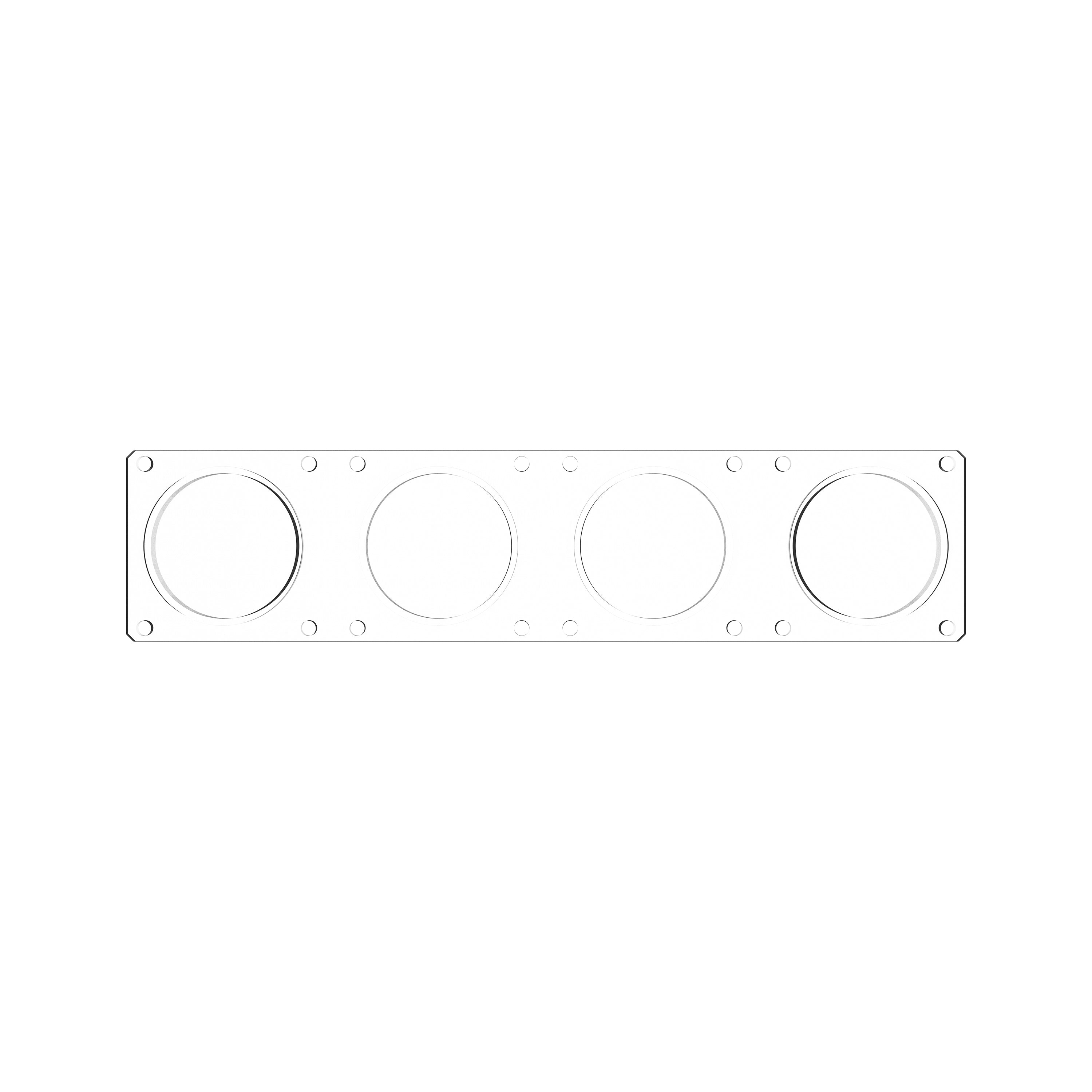 Flex Era LED Light Bar - Clear Spot Beam Lens for Light Bars - Apollo Off-Road