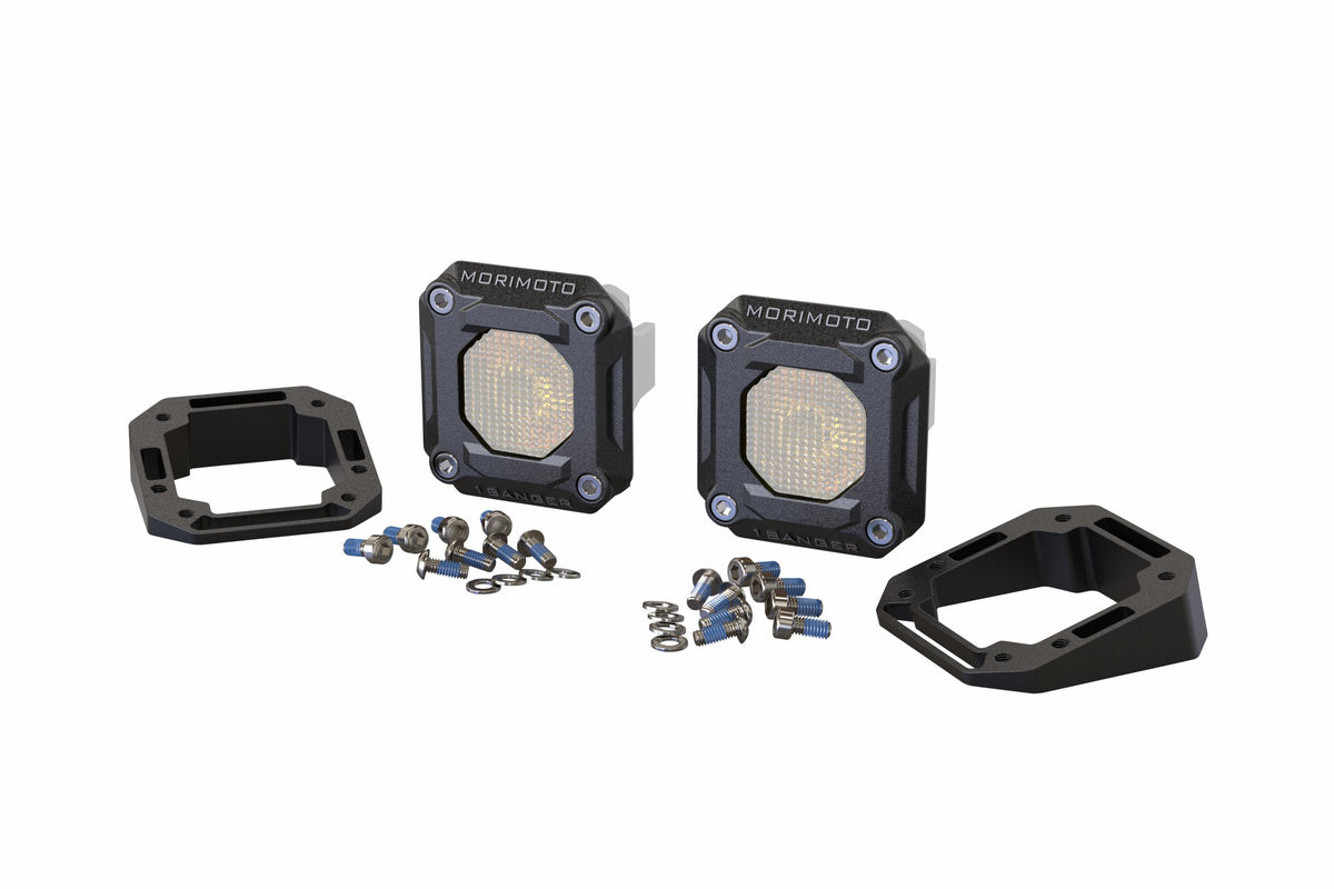 Flush or Angled Mounting Kit: Morimoto 1Banger - Apollo Off-Road