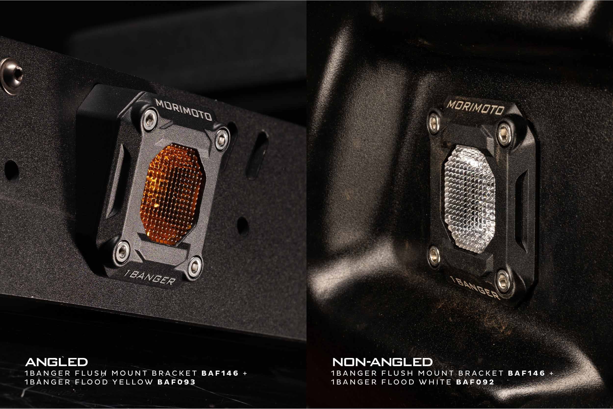 Flush or Angled Mounting Kit: Morimoto 1Banger - Apollo Off-Road