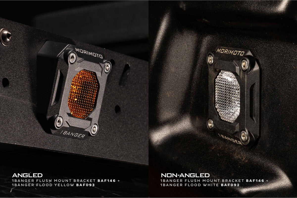 Flush or Angled Mounting Kit: Morimoto 1Banger - Apollo Off-Road