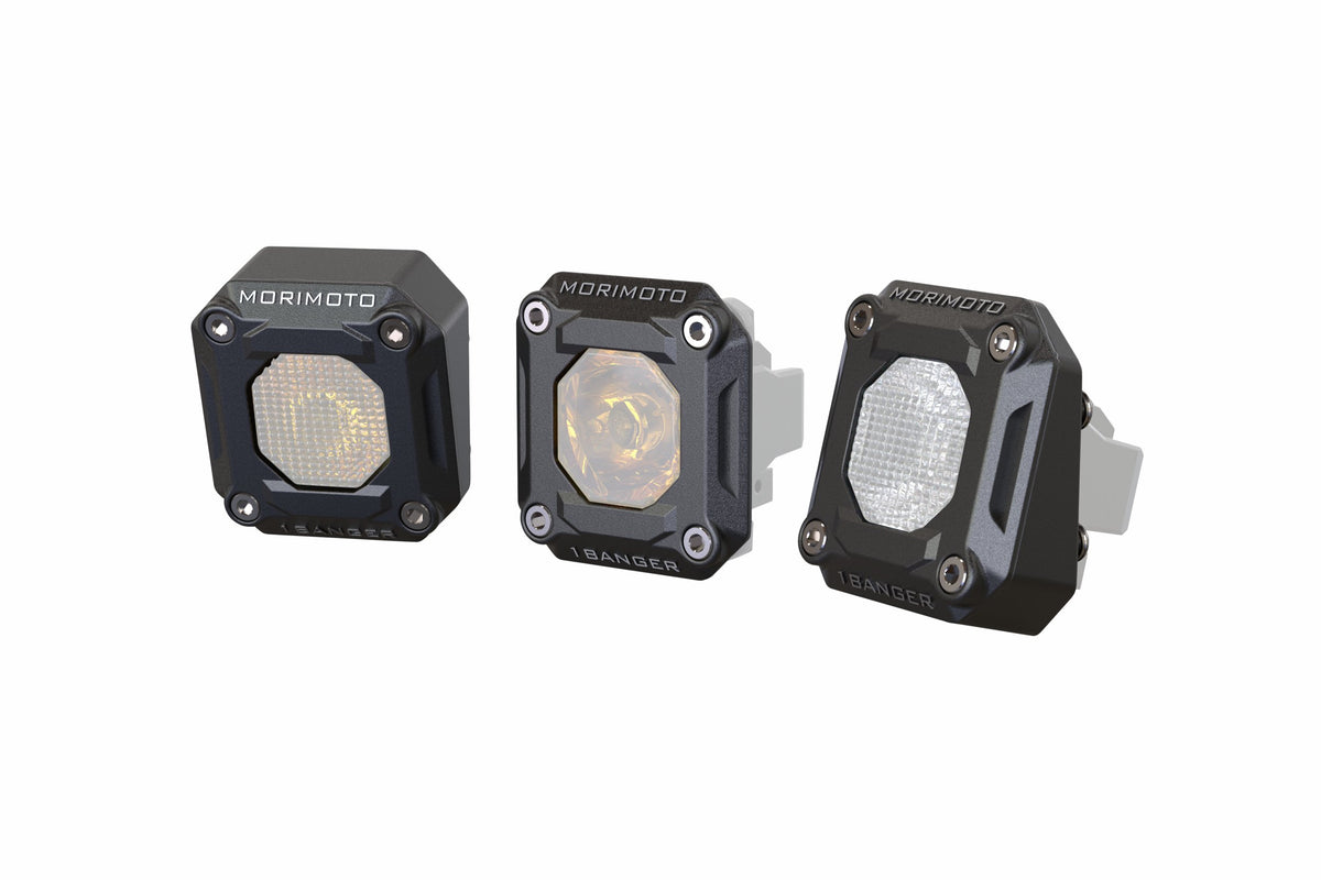 Flush or Angled Mounting Kit: Morimoto 1Banger - Apollo Off-Road