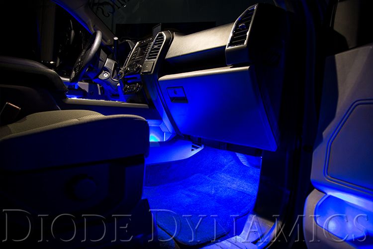 Diode Dynamics Blue LED Footwell Kit 4pc