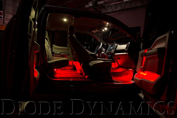 Diode Dynamics Red LED Footwell Kit 4pc