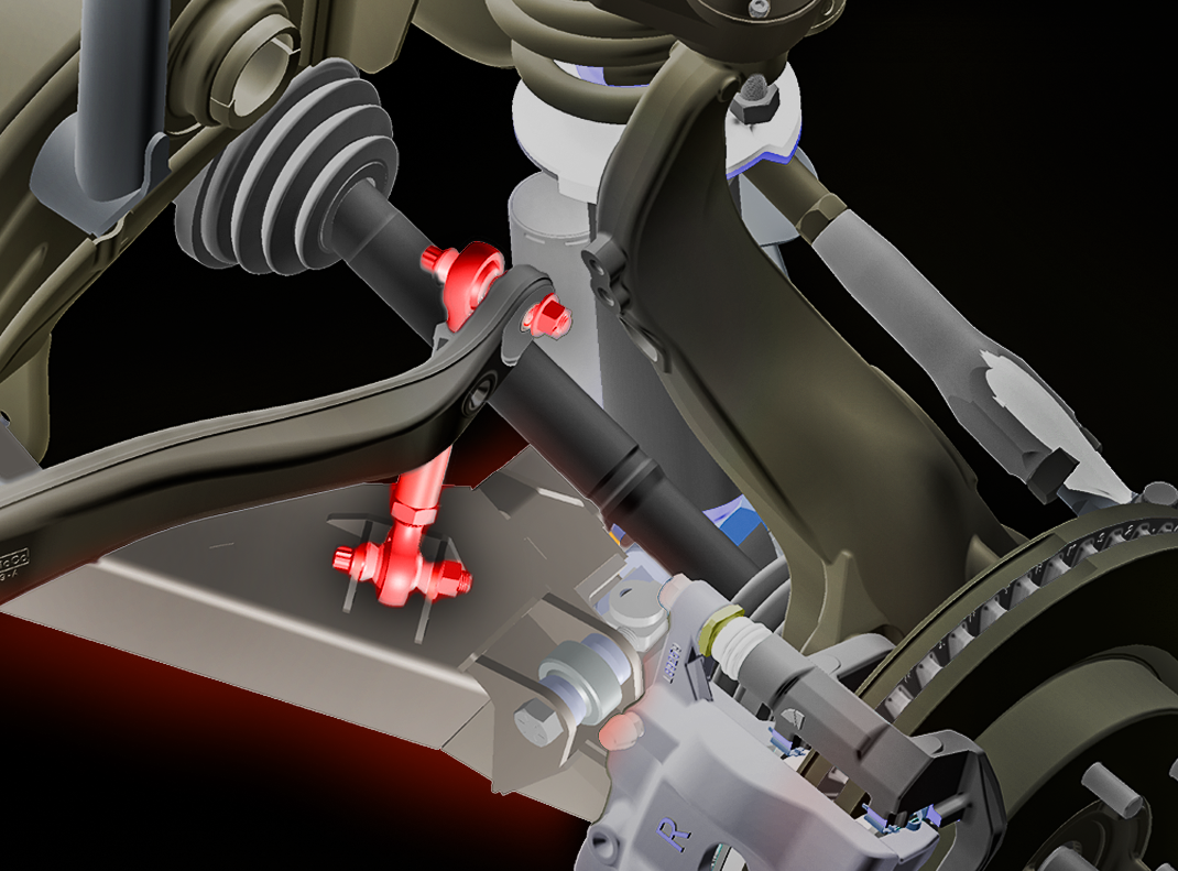 Foutz Motorsports Sway Bar Links for Stock Sway Bar & Fabricated A-Arms 2021-2026 Ford Bronco