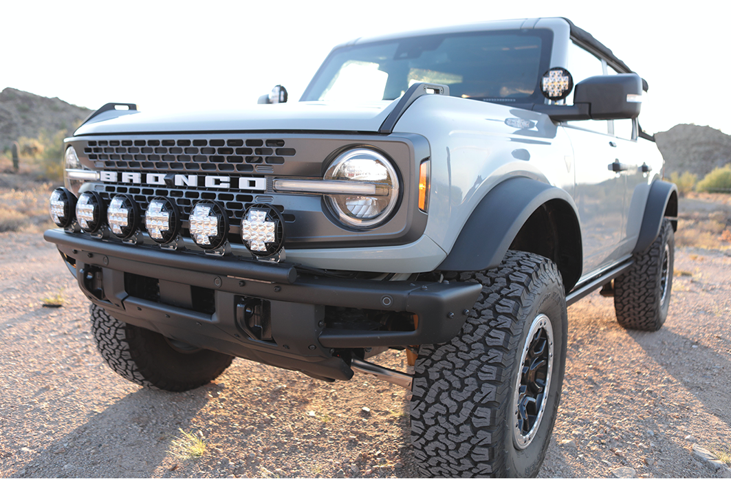 Foutz Motorsports Front Light Mount Kit for Stock Front Bumper 2021-2026 Ford Bronco