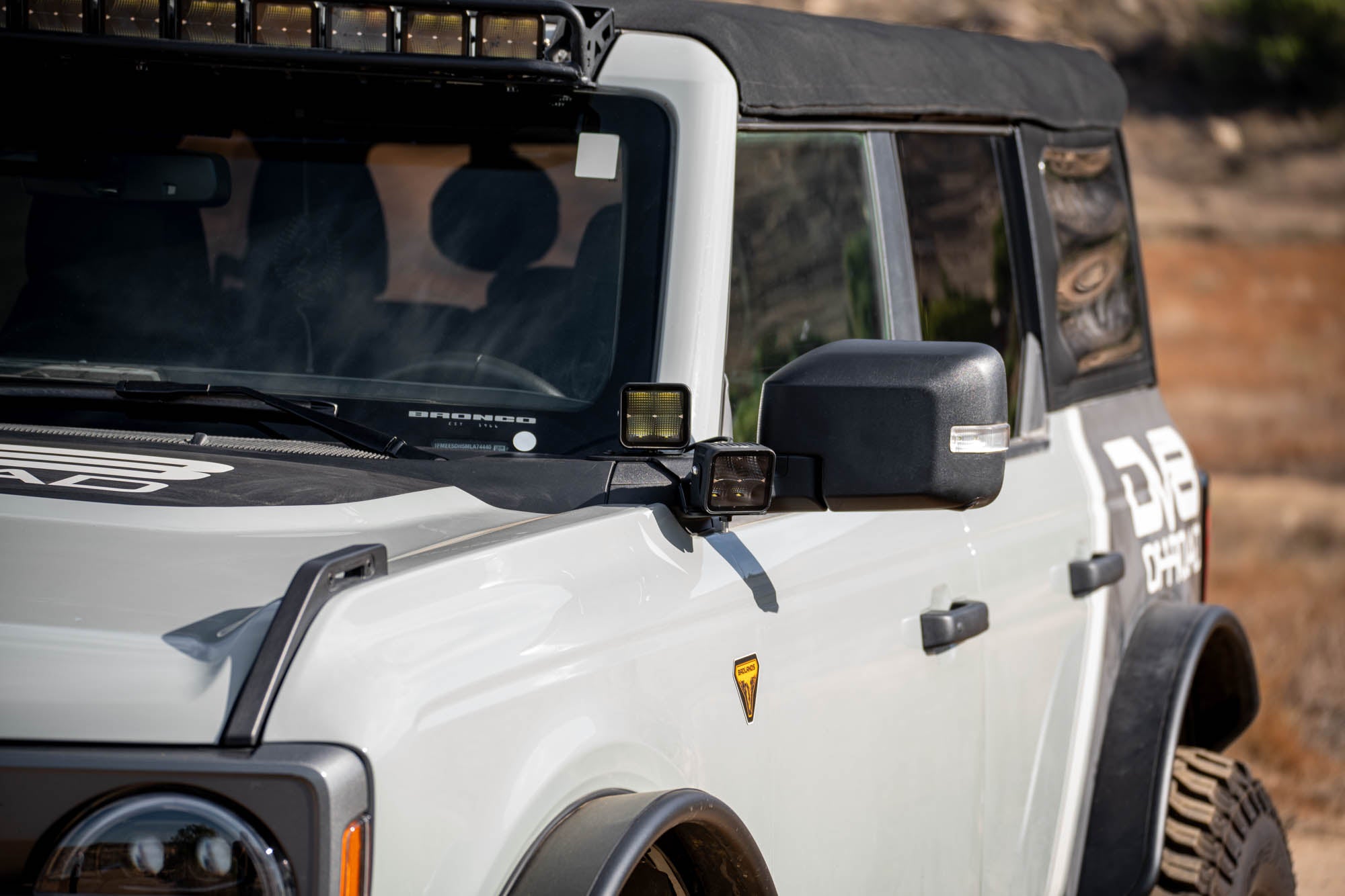 Ford Bronco A-Pillar Dual Light Pod Drop Mounts - Apollo Off-Road