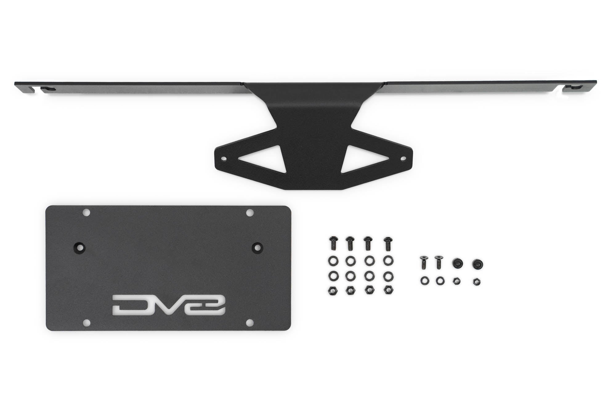 Ford Bronco Capable Bumper Slanted Front License Plate Mount - Apollo Off-Road