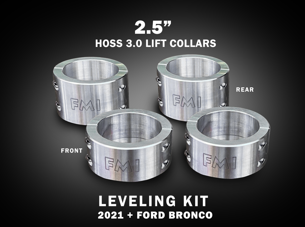 Foutz Motorsports HOSS 3.0 Spring Collar Lift Kit - 1.5", 2" & 2.5" lift 2021-2026 Ford Bronco 2023-2026 Ford F-150 Raptor R