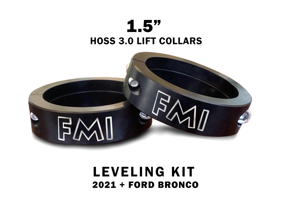 Foutz Motorsports HOSS 3.0 Spring Collar Lift Kit - 1.5", 2" & 2.5" lift 2021-2026 Ford Bronco 2023-2026 Ford F-150 Raptor R
