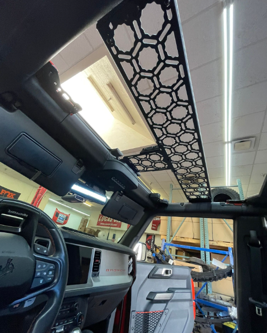 Foutz Motorsports Inside Roof Mount (across front seats with short front panel) by Adapt-A-Panel 2021-2026 Ford Bronco