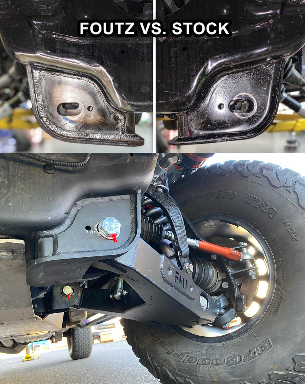 Foutz Motorsports Lower Arm Pocket Replacement Kit 2015-2025 Ford F-150