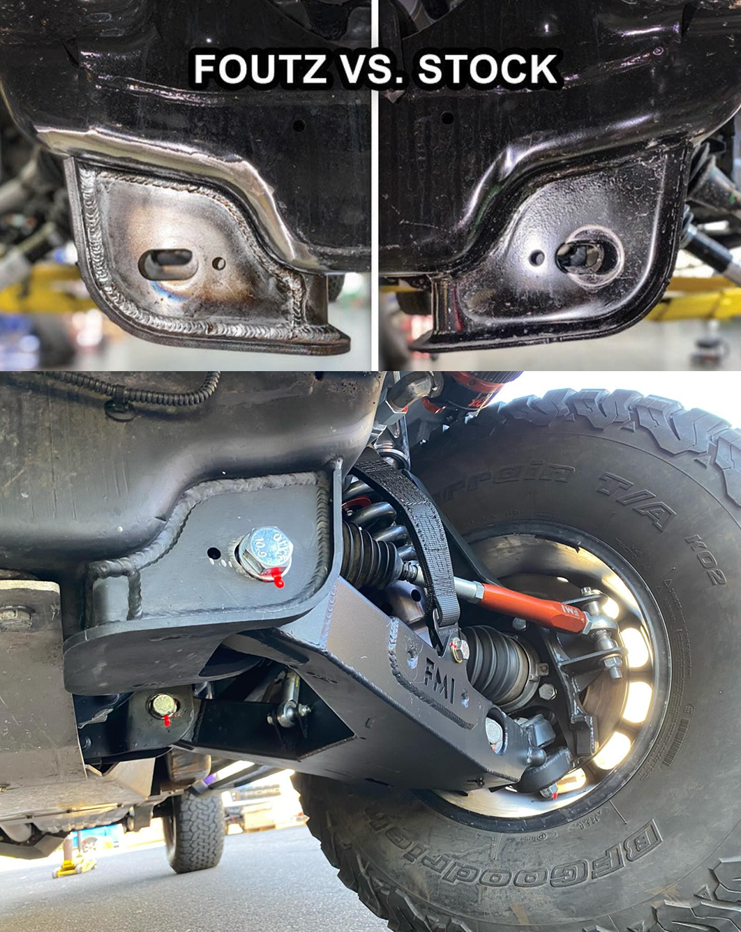 Foutz Motorsports Lower Arm Pocket Replacement Kit 2015-2025 Ford F-150