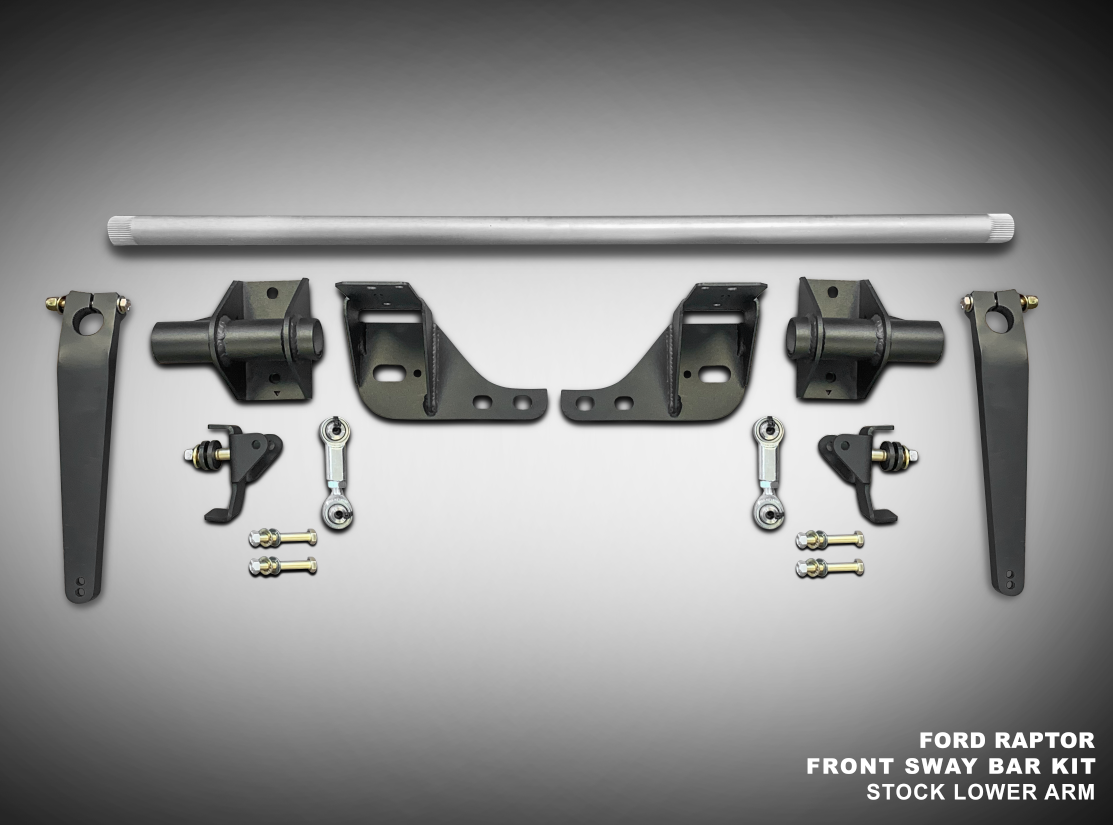 Foutz Motorsports Front Sway Bar Kit For Stock Arm 2010-2014 Ford F-150 SVT Raptor 2017-2025 Ford F-150 Raptor 2023-2025 Ford F-150 Raptor R