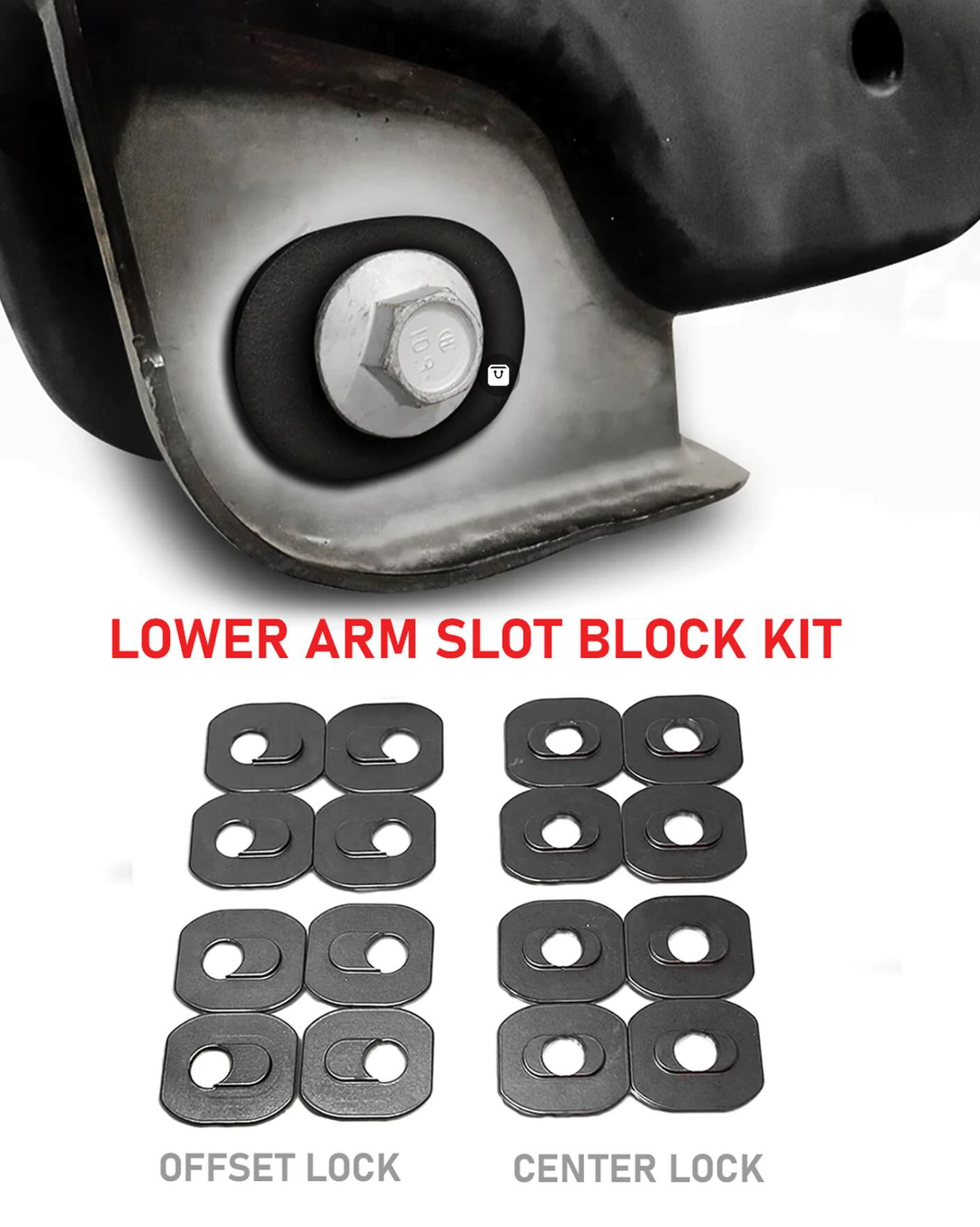 Foutz Motorsports Lower A-Arm Slot Block kit 2017-2025 Ford F-150 Raptor 2010-2014 Ford F-150 SVT Raptor 2023-2025 Ford F-150 Raptor R