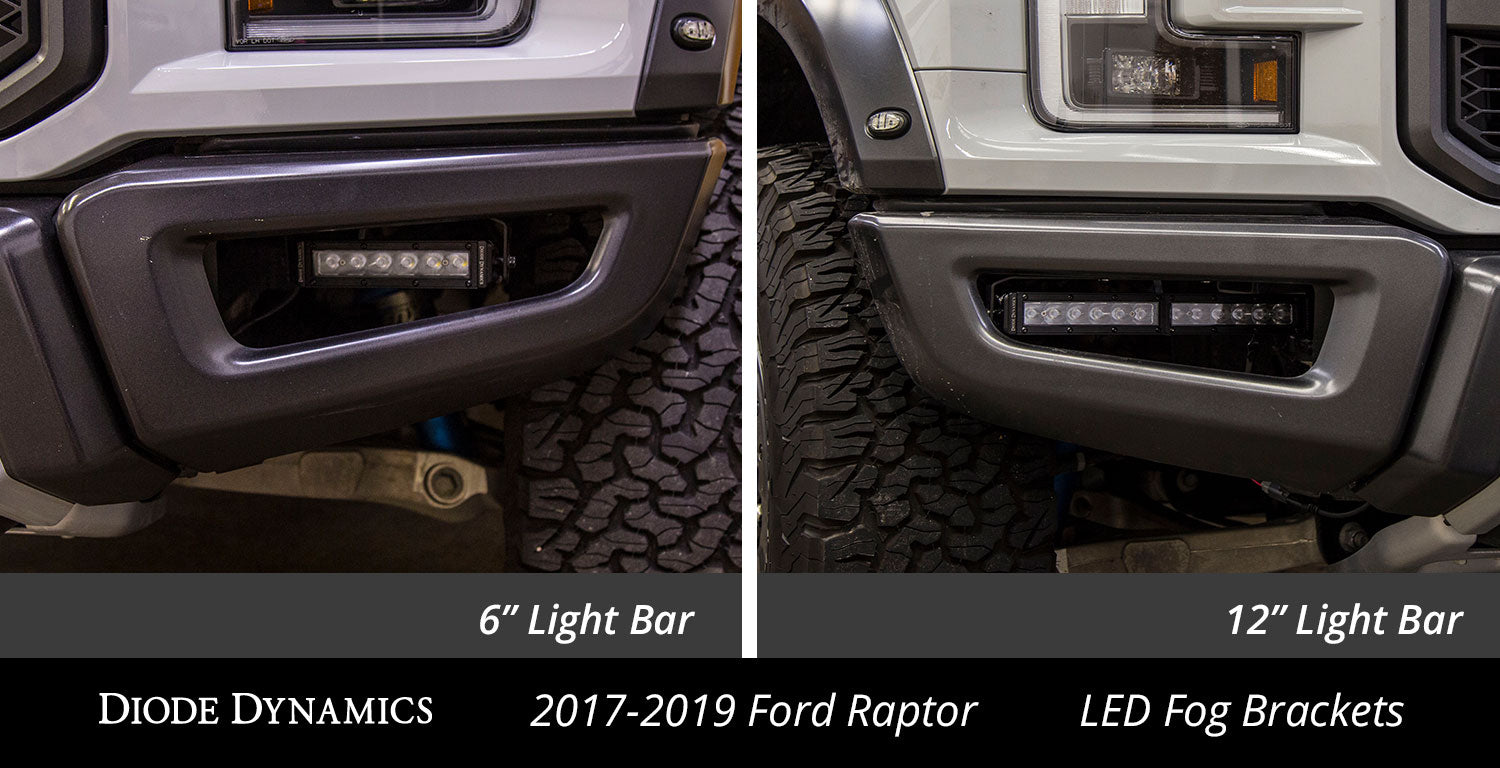 Diode Dynamics Fog Lightbar Bracket Kit for 2017-2020 Ford Raptor (pair)