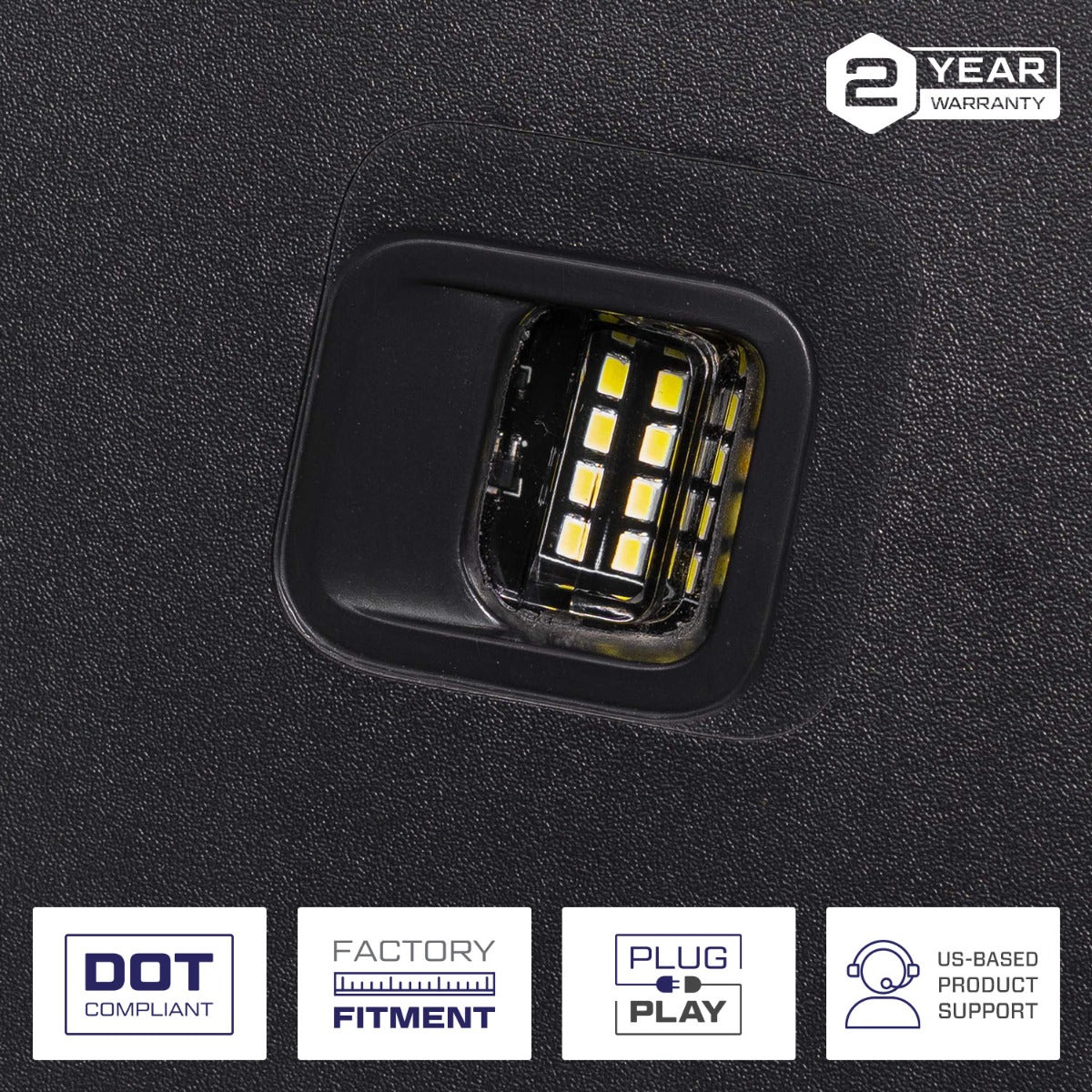2014-2023 Chevrolet/GMC LED License Plate Lights (pair) - Apollo Off-Road