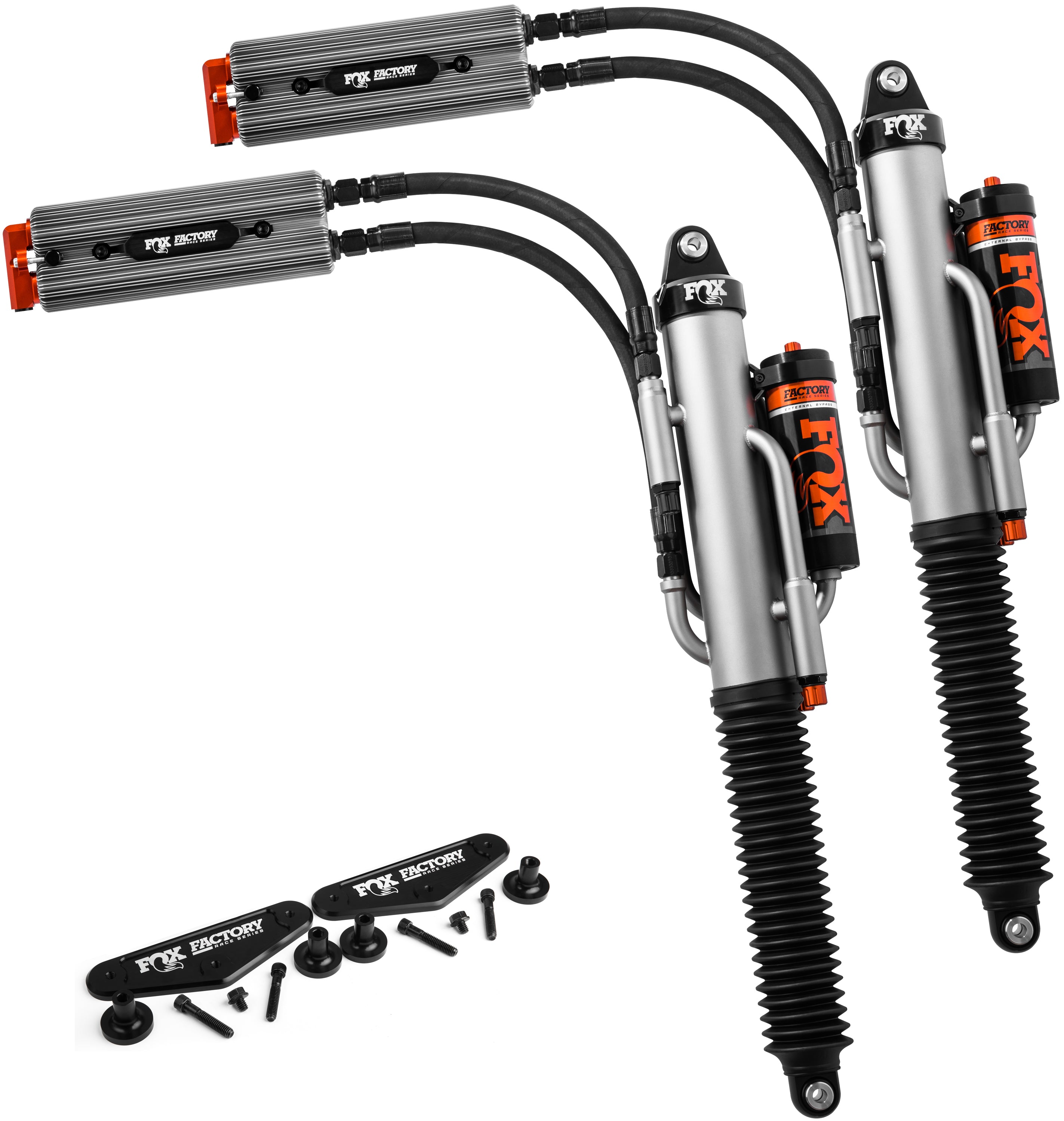 Fox 2017-2018 Ford Raptor Rear Factory Race 3.0 External Bypass Shocks - Apollo Off-Road