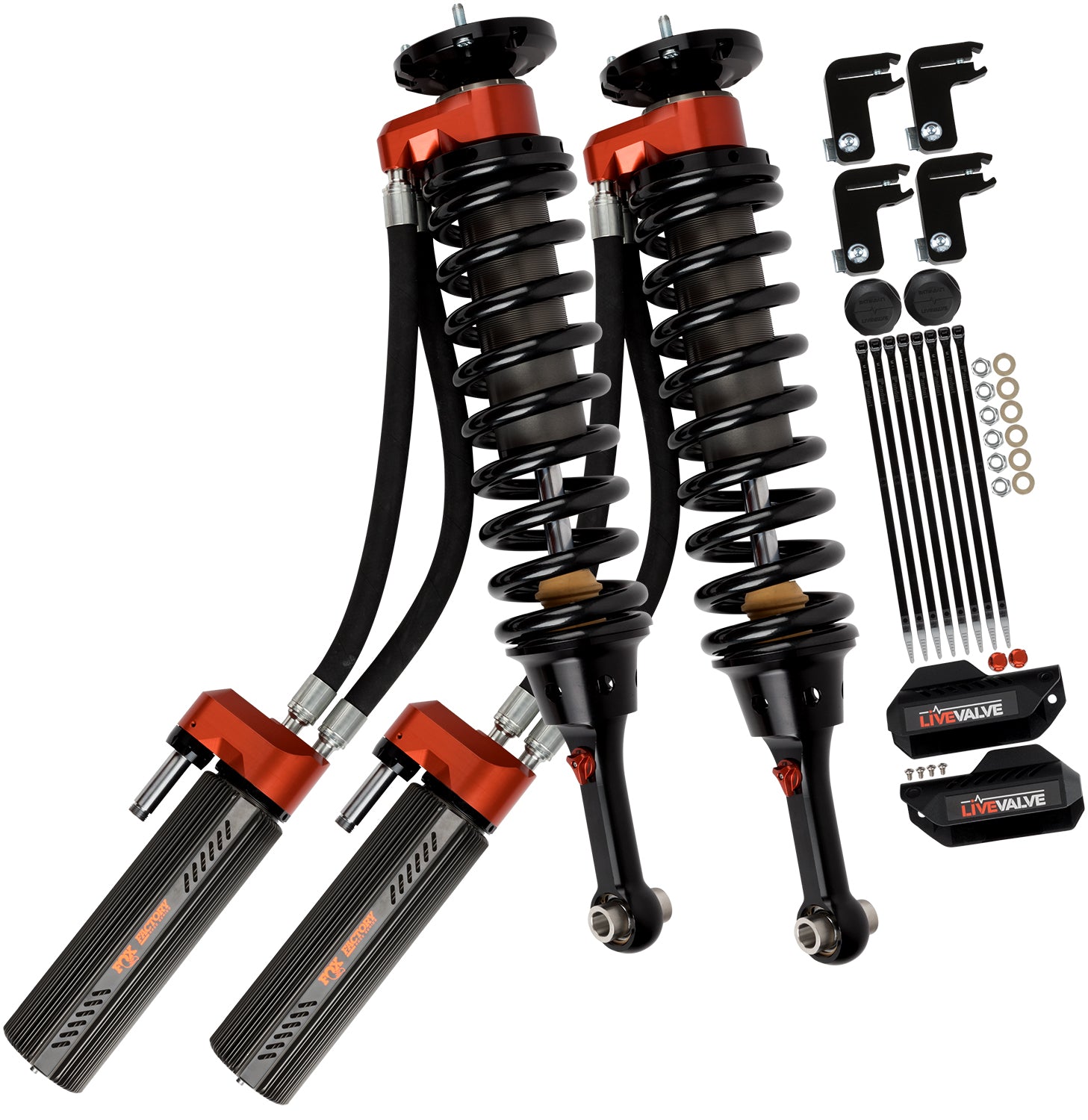 Fox 2019-2020 Ford Raptor Factory Race 3.0 Front Coilovers with Live Valve - Apollo Off-Road