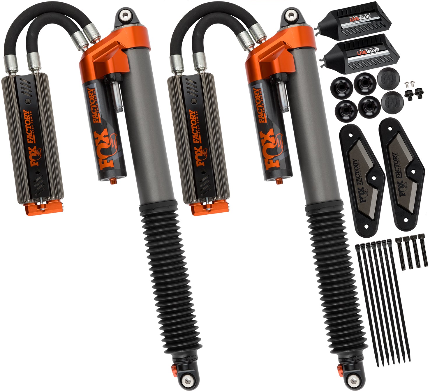 Fox 2019+ Ford Raptor Factory Race 3.0 Rear Internal Bypass Shocks with Live Valve - Apollo Off-Road