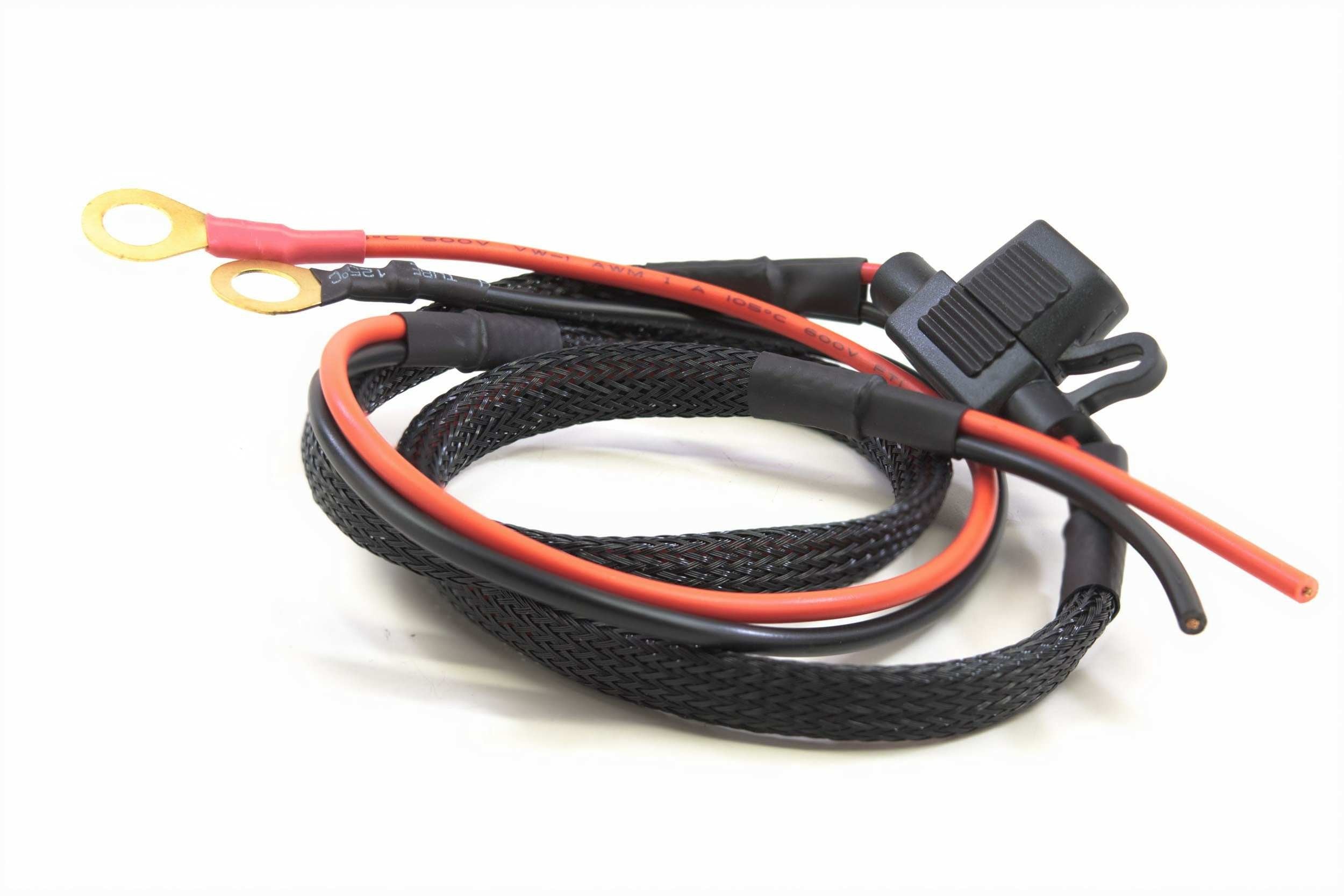 Fuse Box Harness: O-Ring Terminals (12V +/-) - Apollo Off-Road