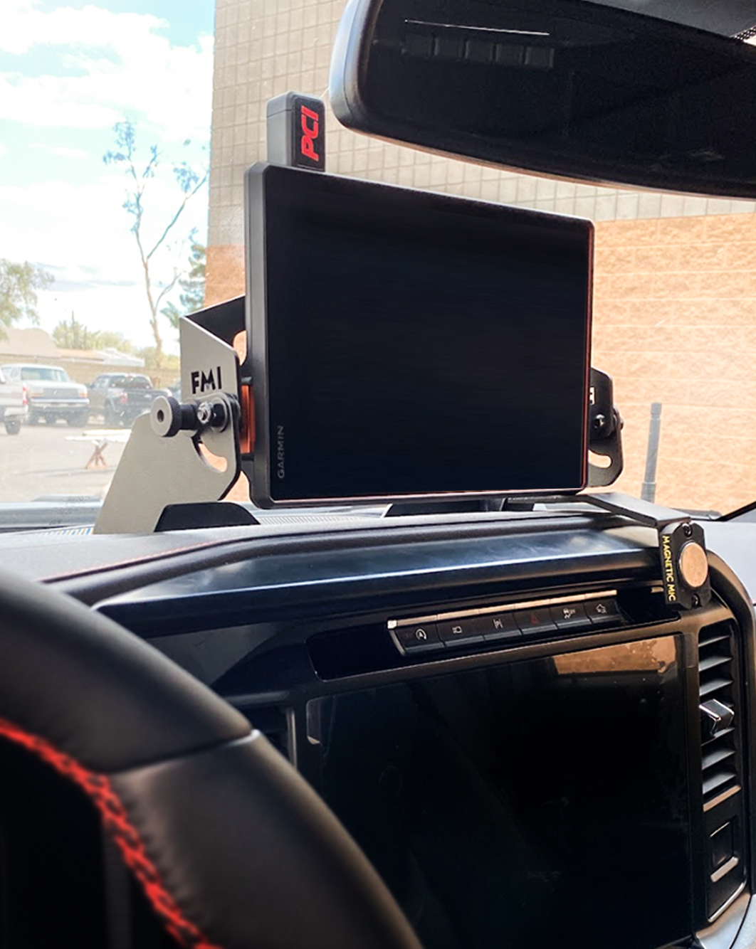 Foutz Motorsports Center Dash Fold Down GPS mount - Garmin TREAD XL 2024-2026 Ford F-150 Raptor 2024-2026 Ford F-150 2024-2026 Ford F-150 Raptor R