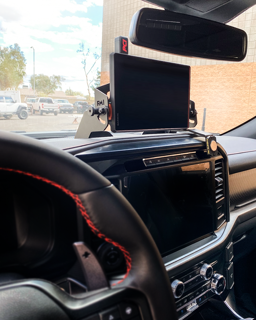Foutz Motorsports Center Dash Fold Down GPS mount - Garmin TREAD XL 2024-2026 Ford F-150 Raptor 2024-2026 Ford F-150 2024-2026 Ford F-150 Raptor R