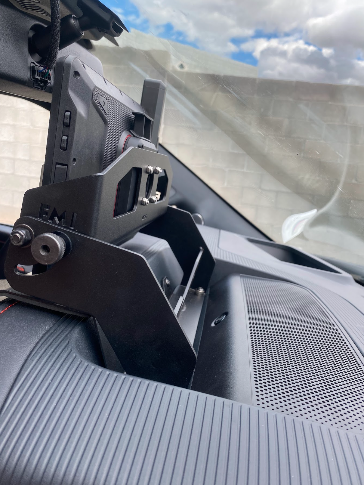 Foutz Motorsports Center Dash Fold Down GPS mount - Garmin TREAD XL 2024-2026 Ford F-150 Raptor 2024-2026 Ford F-150 2024-2026 Ford F-150 Raptor R