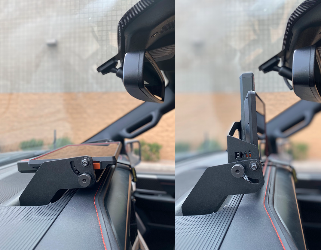 Foutz Motorsports Center Dash Fold Down GPS mount - Garmin TREAD XL 2024-2026 Ford F-150 Raptor 2024-2026 Ford F-150 2024-2026 Ford F-150 Raptor R