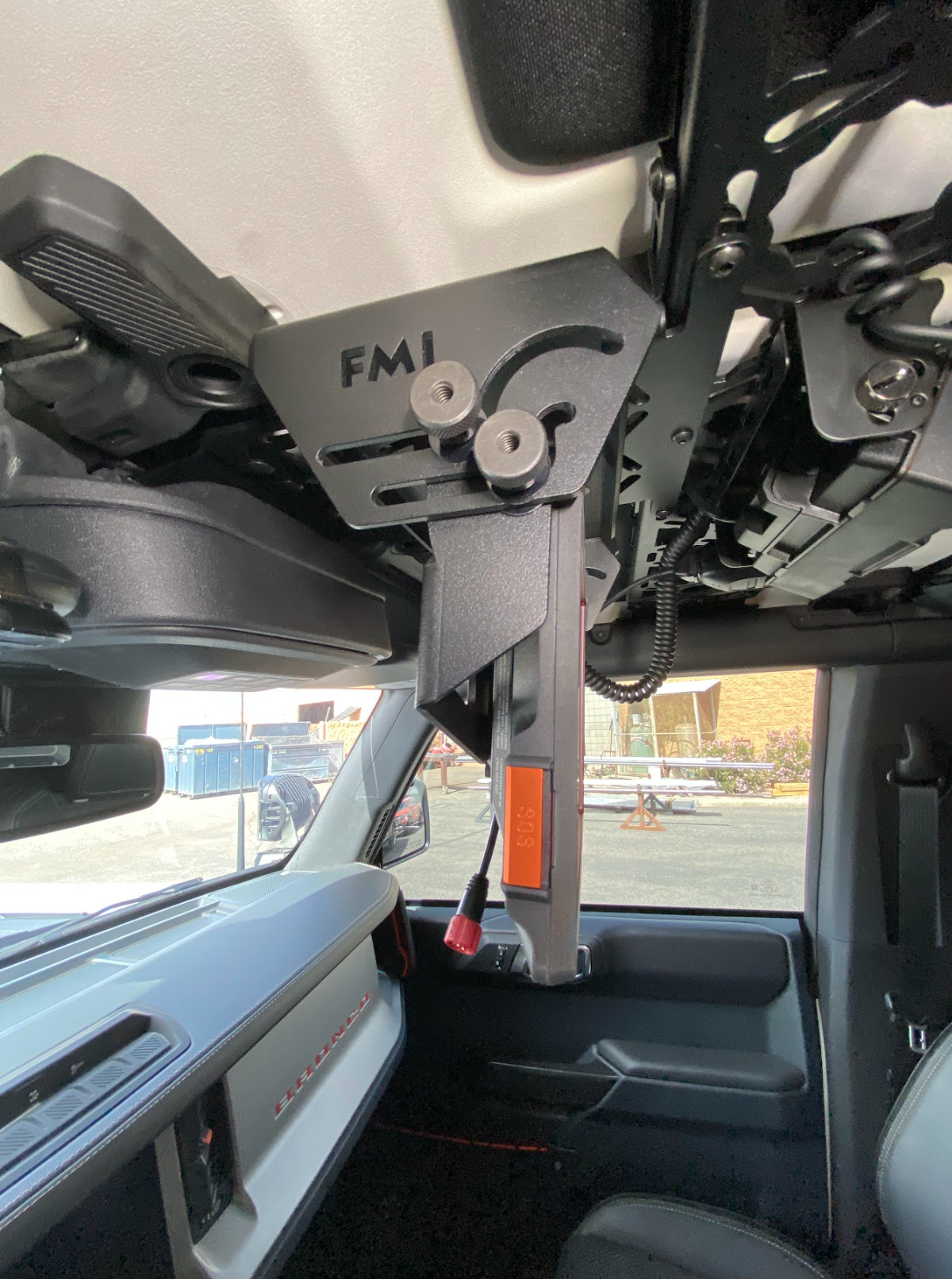 Foutz Motorsports Fold Down Garmin TREAD-XL GPS Mount - (for & Roof Panel) 2022-2026 Ford Bronco Raptor 2021-2026 Ford Bronco