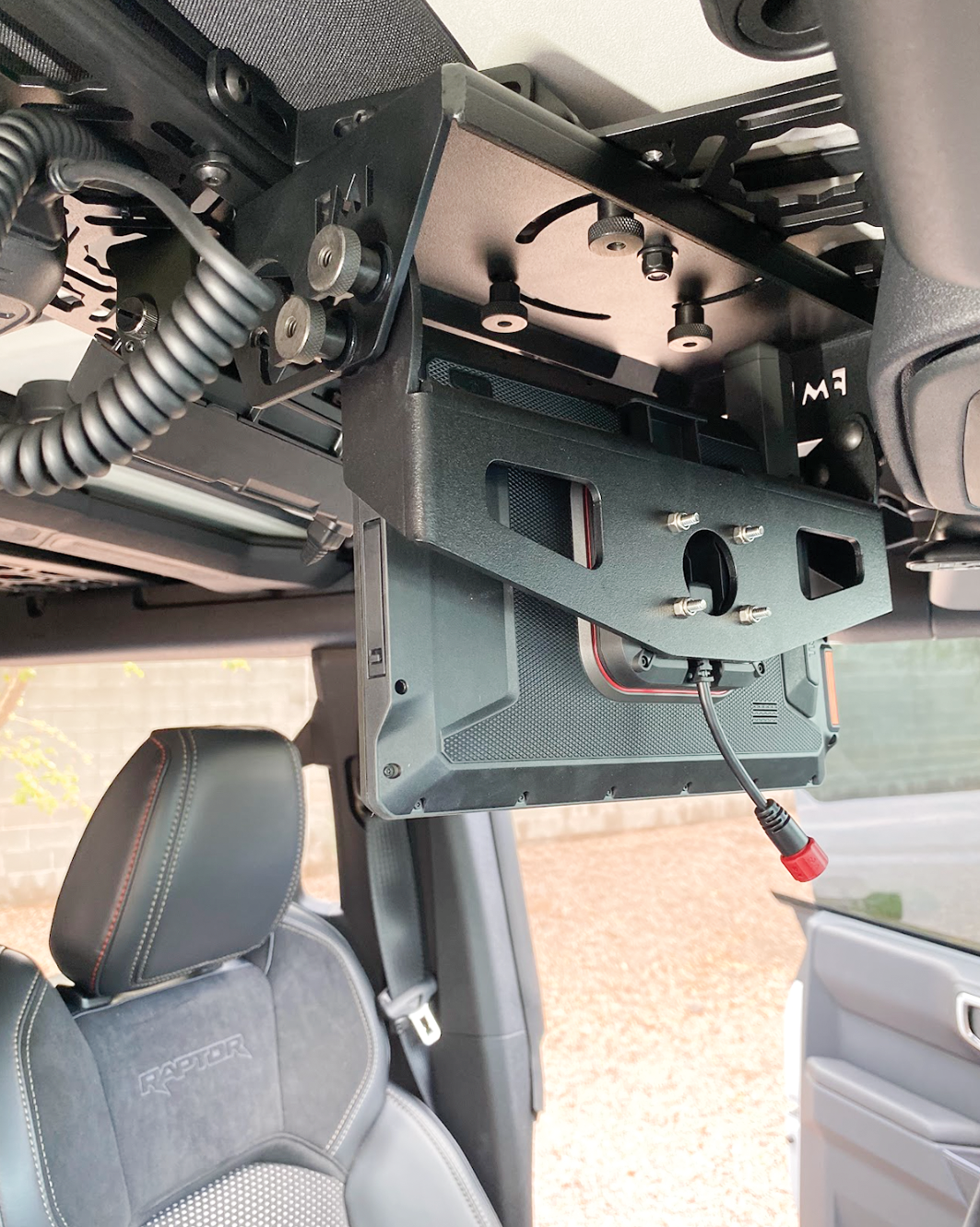 Foutz Motorsports Fold Down Garmin TREAD-XL GPS Mount - (for & Roof Panel) 2022-2026 Ford Bronco Raptor 2021-2026 Ford Bronco