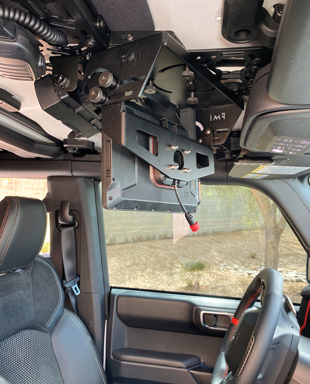 Foutz Motorsports Fold Down Garmin TREAD-XL GPS Mount - (for & Roof Panel) 2022-2026 Ford Bronco Raptor 2021-2026 Ford Bronco
