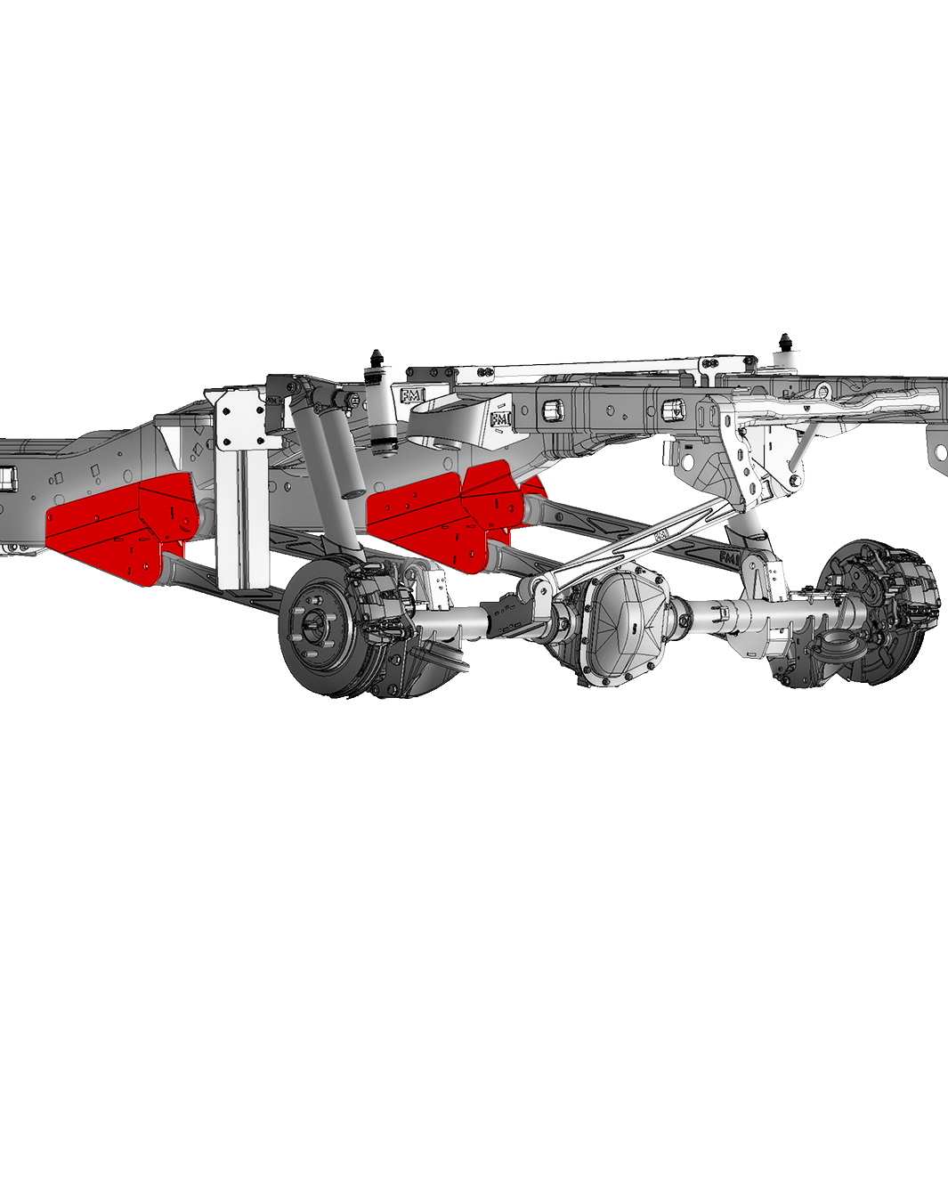 Foutz Motorsports Conversion, 5-Link Rear Arm Frame Mount Kit 2010-2014 Ford F-150 SVT Raptor