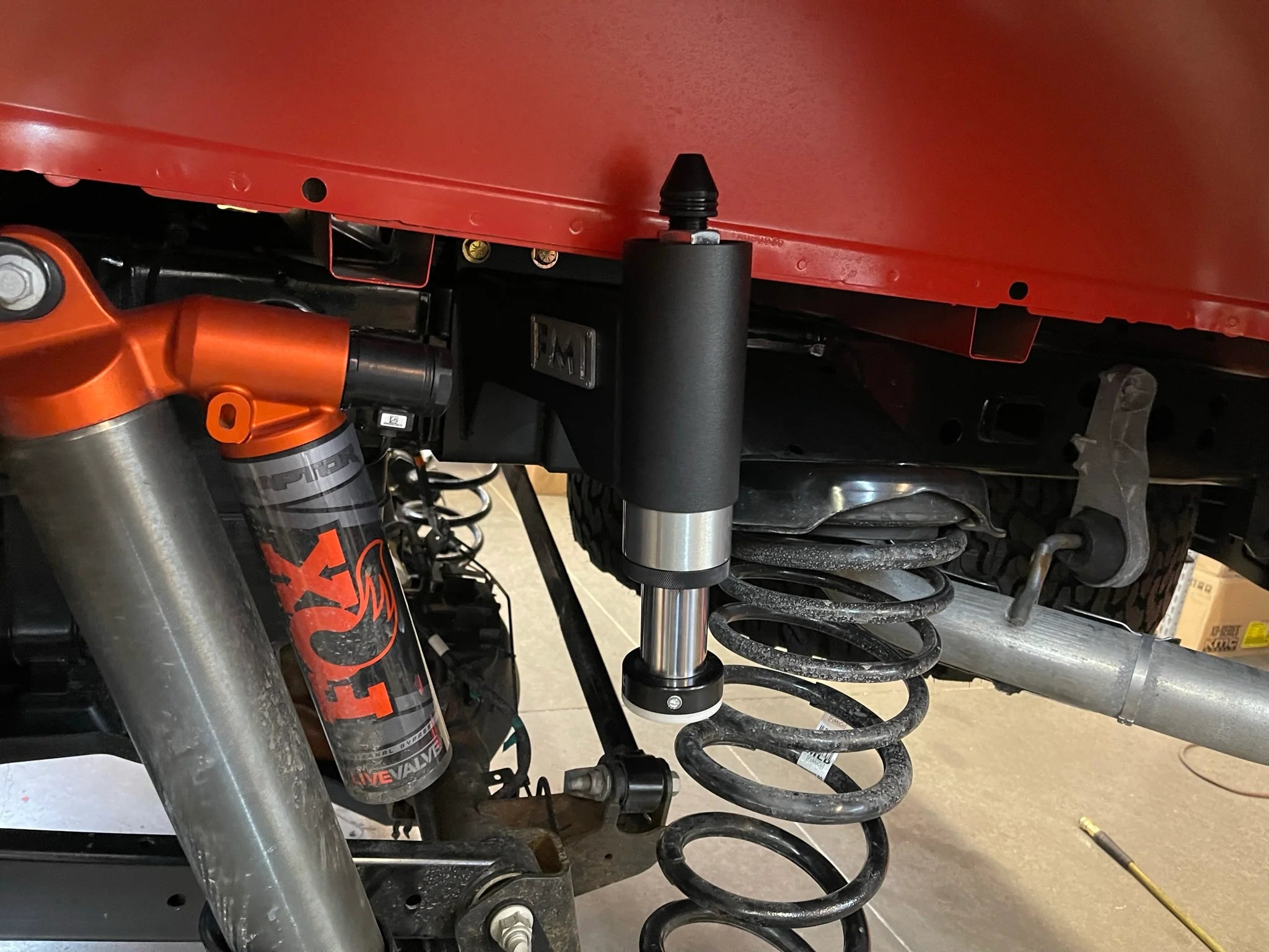 Gen 3 Raptor Hydraulic Bump Stop Kit for Rear Suspension MIG Welded - Hammer Black - Apollo Off-Road