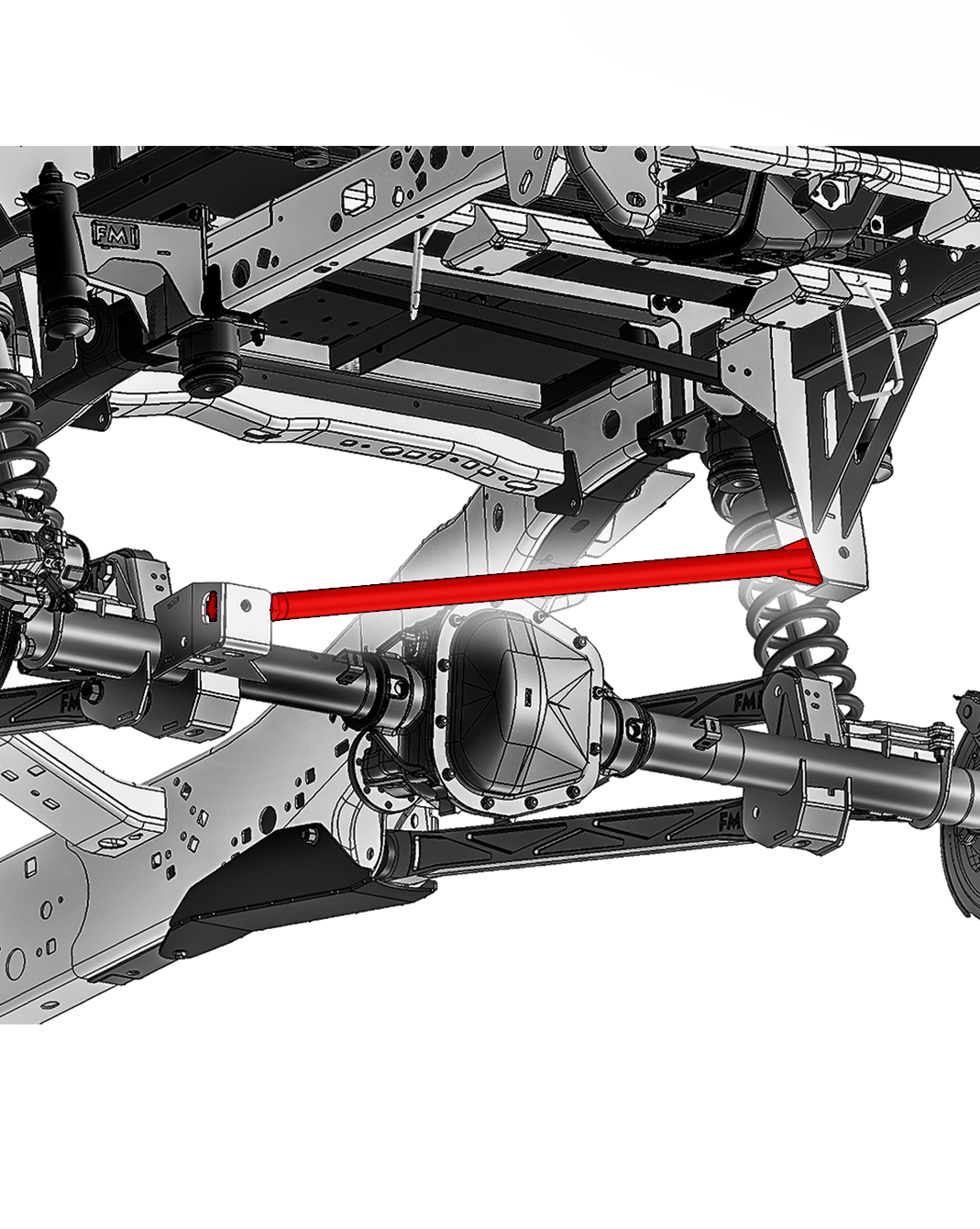 Foutz Motorsports Adjustable 41.5" Panhard Bar (Heim Joint),Long Travel Suspension 2021-2023 Ford F-150 Raptor