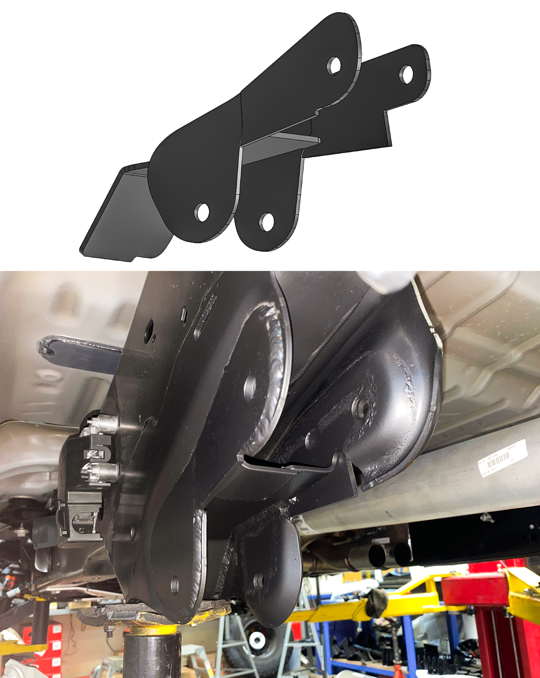 Foutz Motorsports Rear Link Frame Mount Gusset Kit 2021-2023 Ford F-150 Raptor
