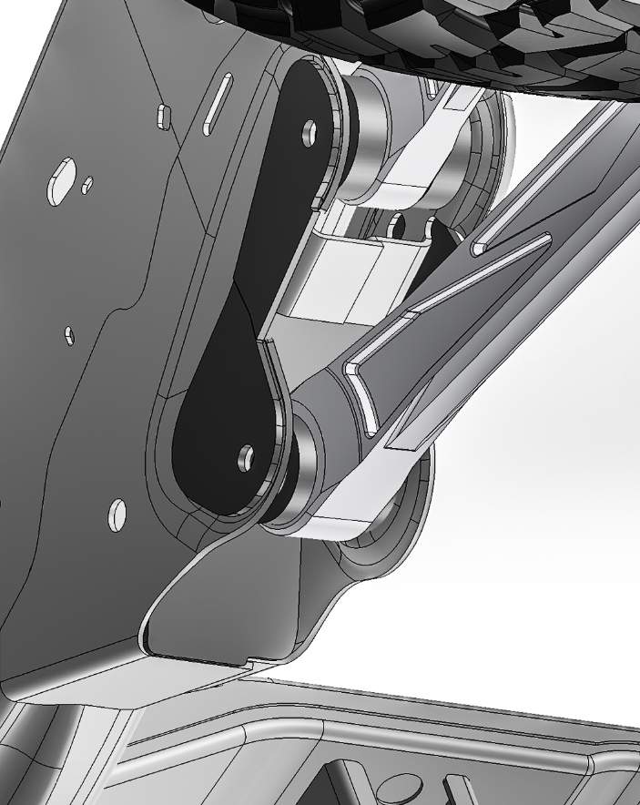 Foutz Motorsports Rear Link Frame Mount Gusset Kit 2021-2023 Ford F-150 Raptor