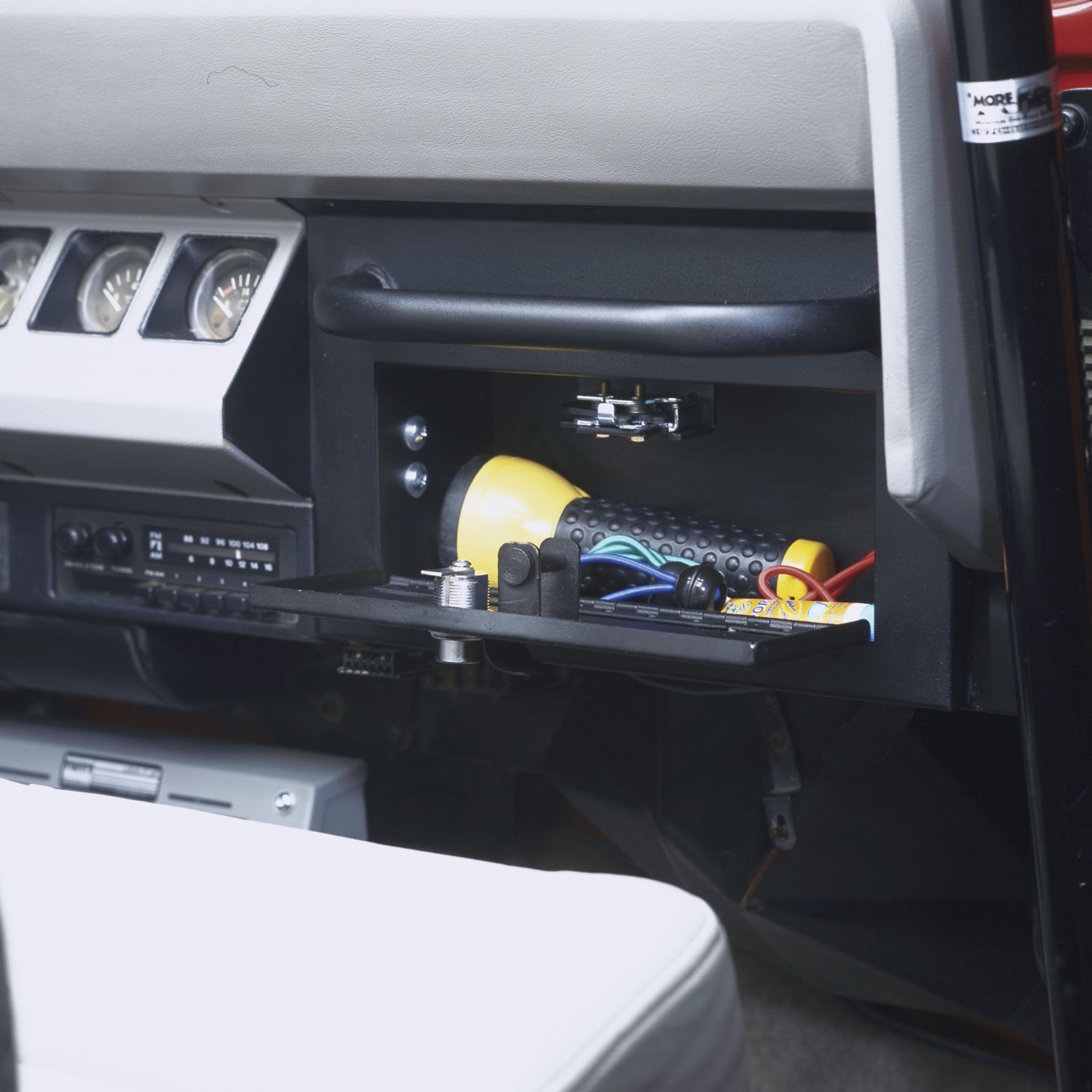Glove Box - '87-95 Wrangler YJ (Locking; Black) - Apollo Off-Road