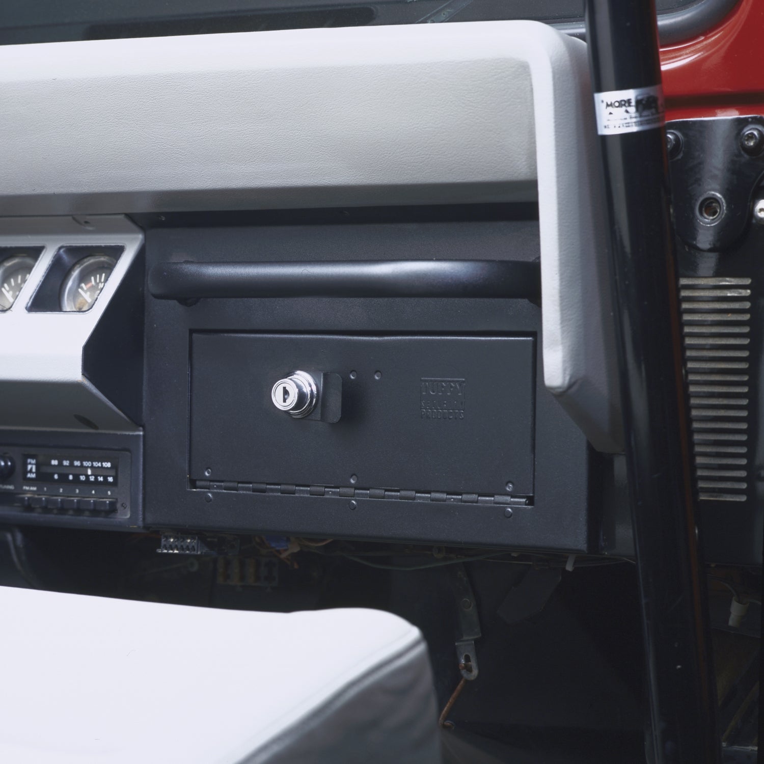 Glove Box - '87-95 Wrangler YJ (Locking; Black) - Apollo Off-Road