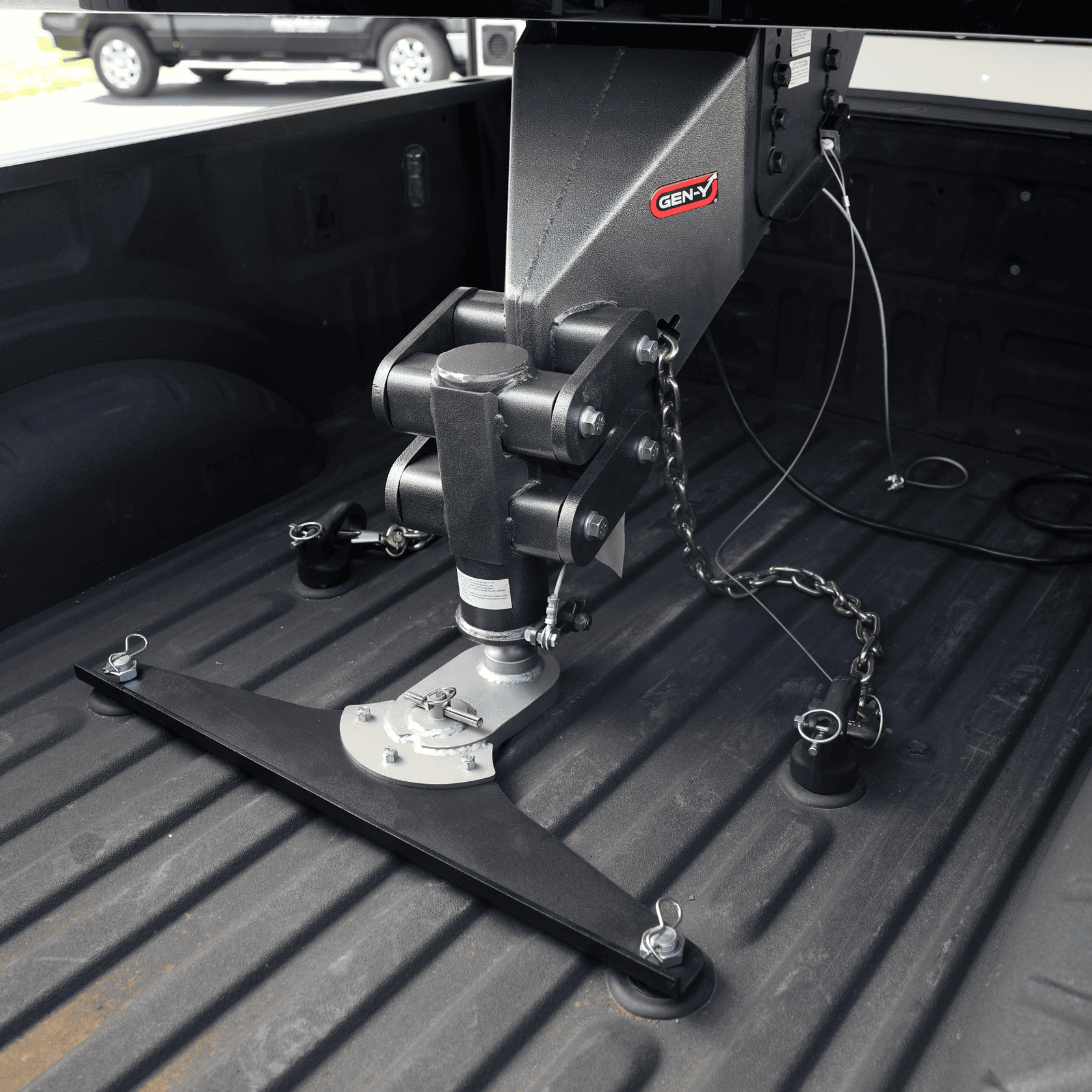 GoosePuck 5" offset ball-puck mount for Dodge 25K Towing - Apollo Off-Road