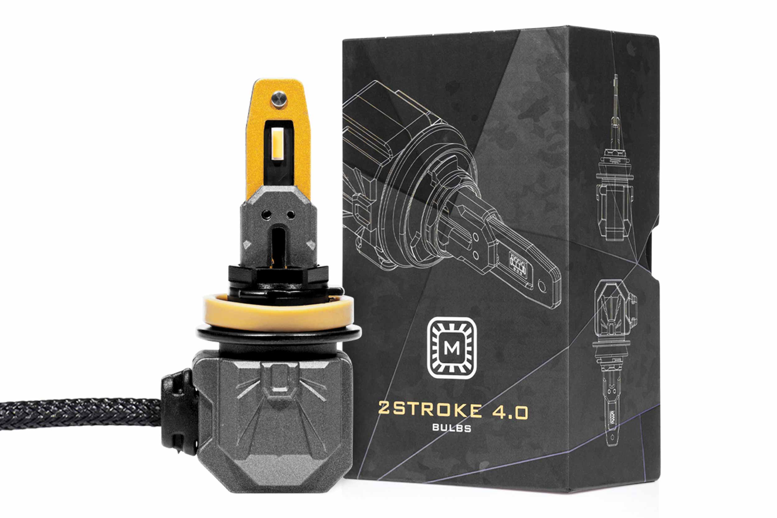 H11/H9/H8: Morimoto 2Stroke 4.0 LED Bulb (Yellow) (Each) - Apollo Off-Road